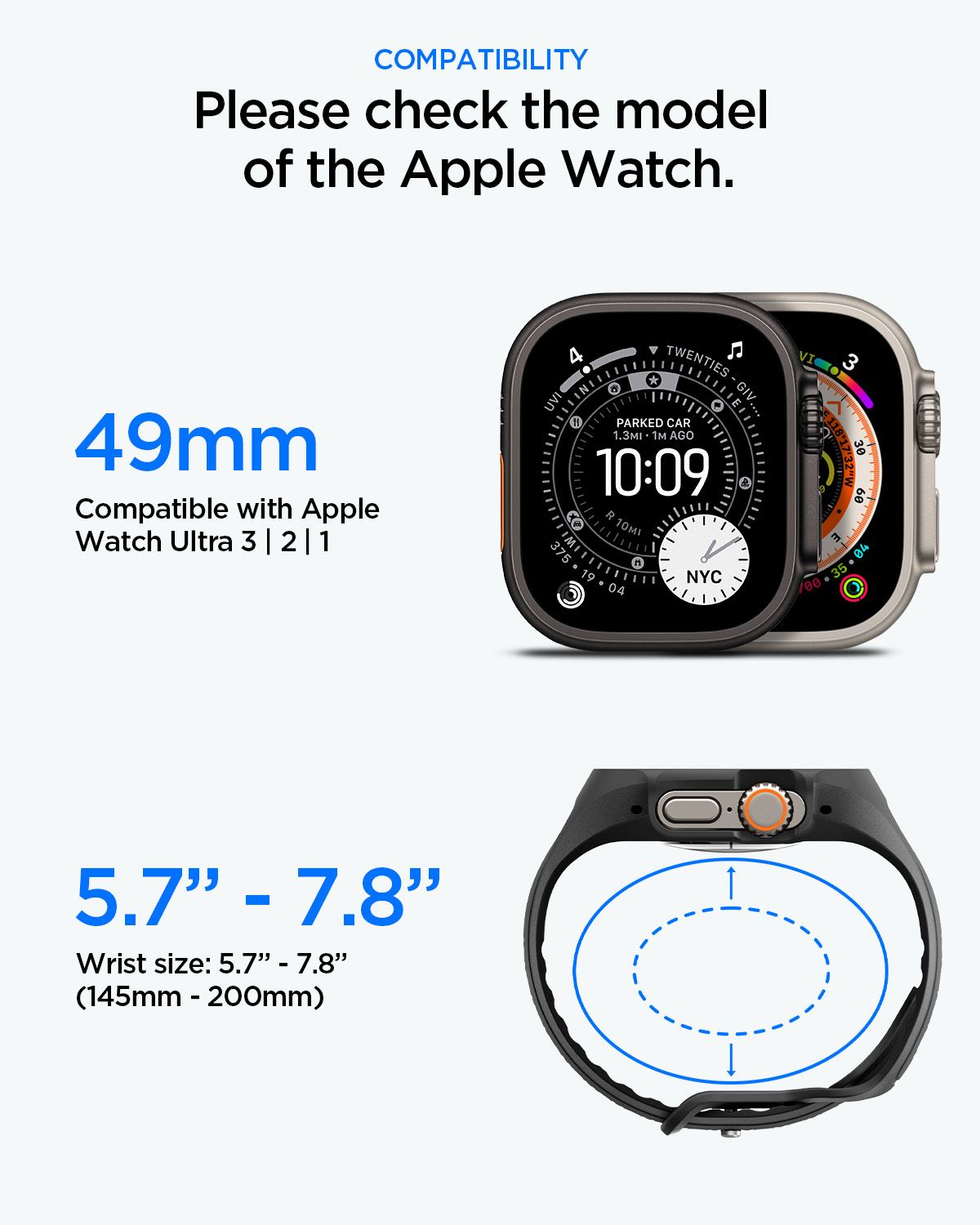 Spigen Liquid Air Pro (w Glass), matte black - Apple Watch Ultra 2026/3/2/1 49mm (13)