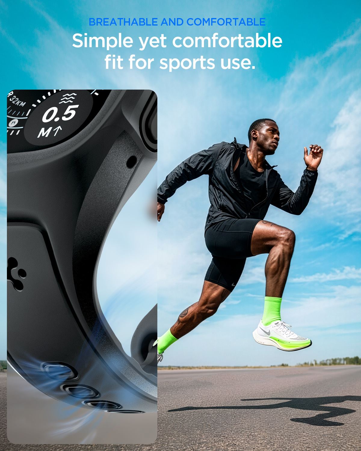 Spigen Liquid Air Pro (w Glass), matte black - Apple Watch Ultra 2026/3/2/1 49mm (16)