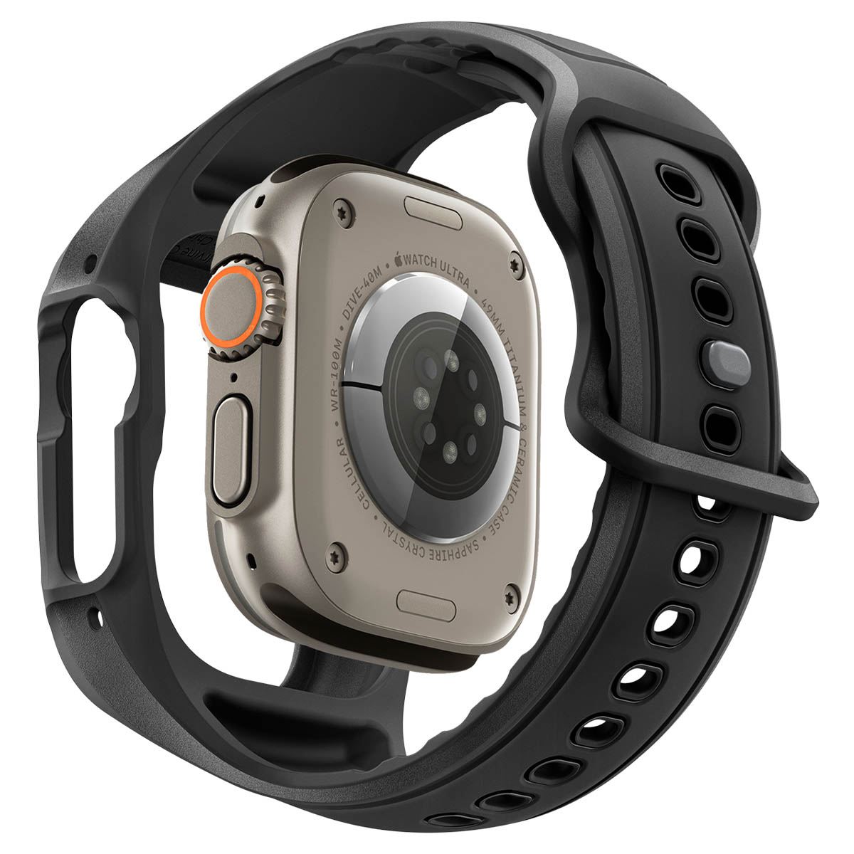 Spigen Liquid Air Pro (w Glass), matte black - Apple Watch Ultra 2026/3/2/1 49mm (5)