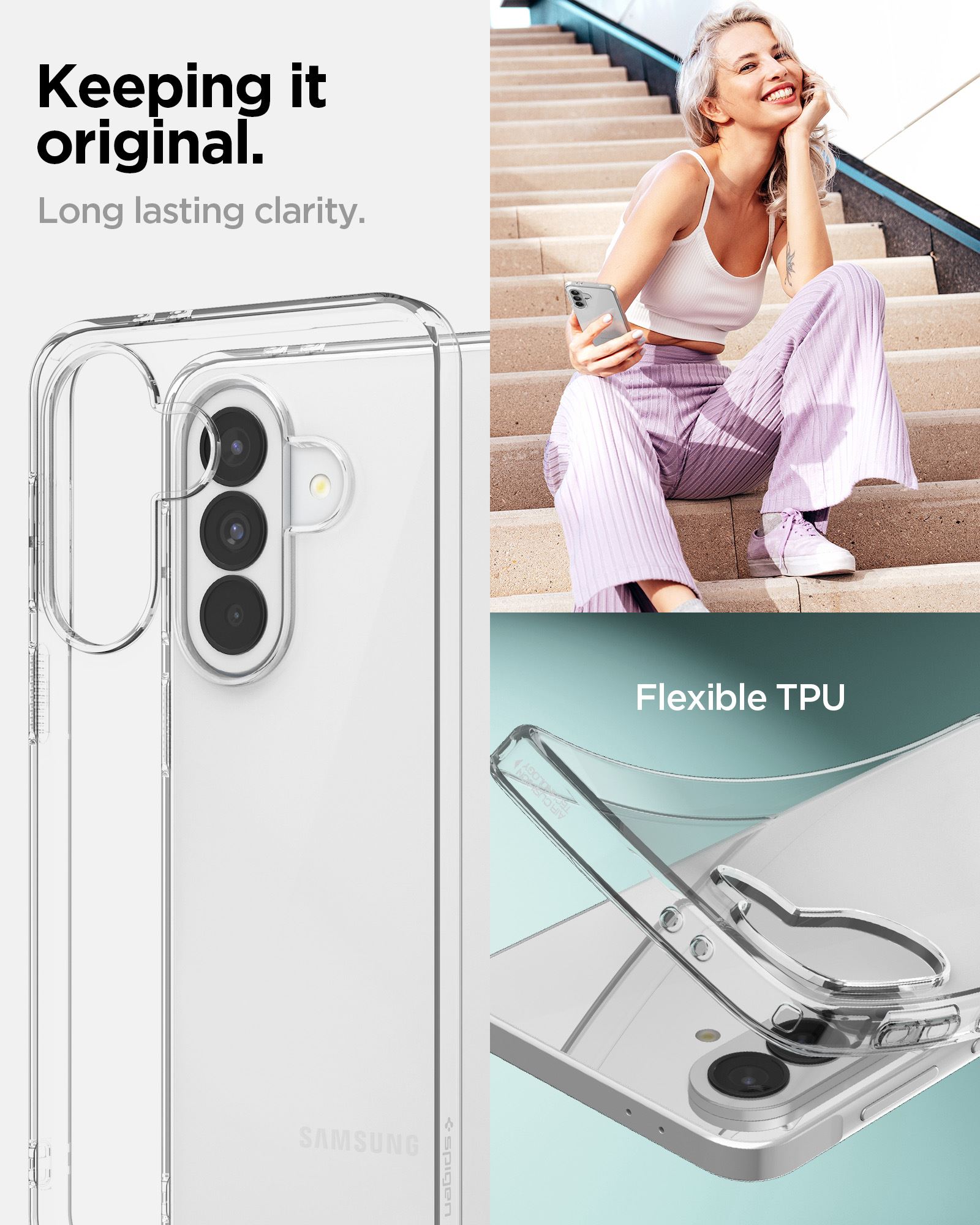 Spigen Liquid Crystal, crystal clear - Samsung Galaxy A37 5G (12)