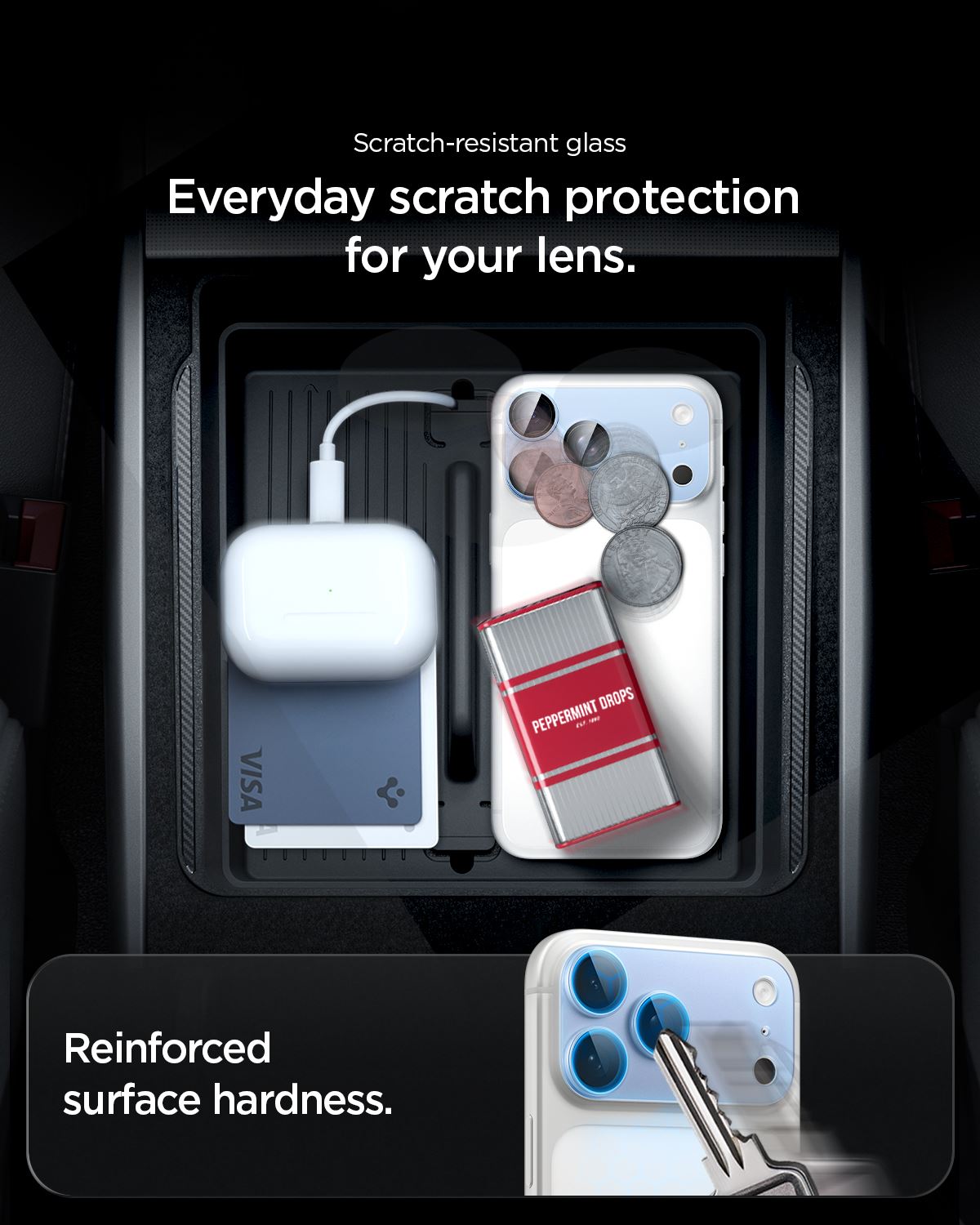 Spigen Glass tR EZ Fit Optik Pro XL 1 Pack, silver - iPhone 18 Pro (15)