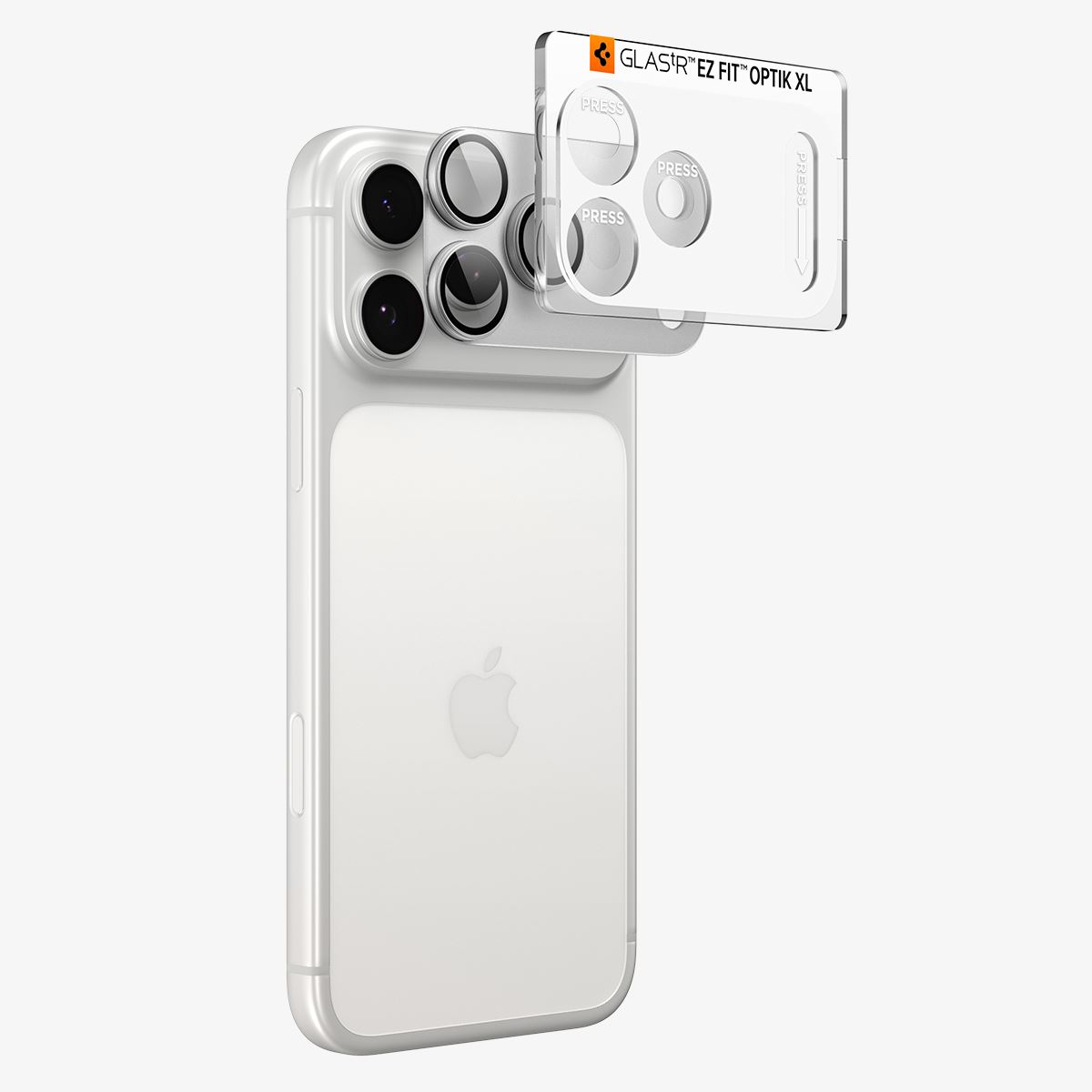 Spigen Glass tR EZ Fit Optik Pro XL 1 Pack, silver - iPhone 18 Pro (2)