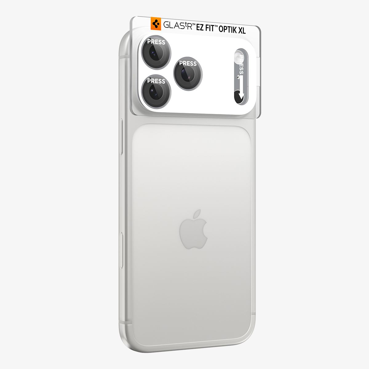 Spigen Glass tR EZ Fit Optik Pro XL 1 Pack, silver - iPhone 18 Pro (6)