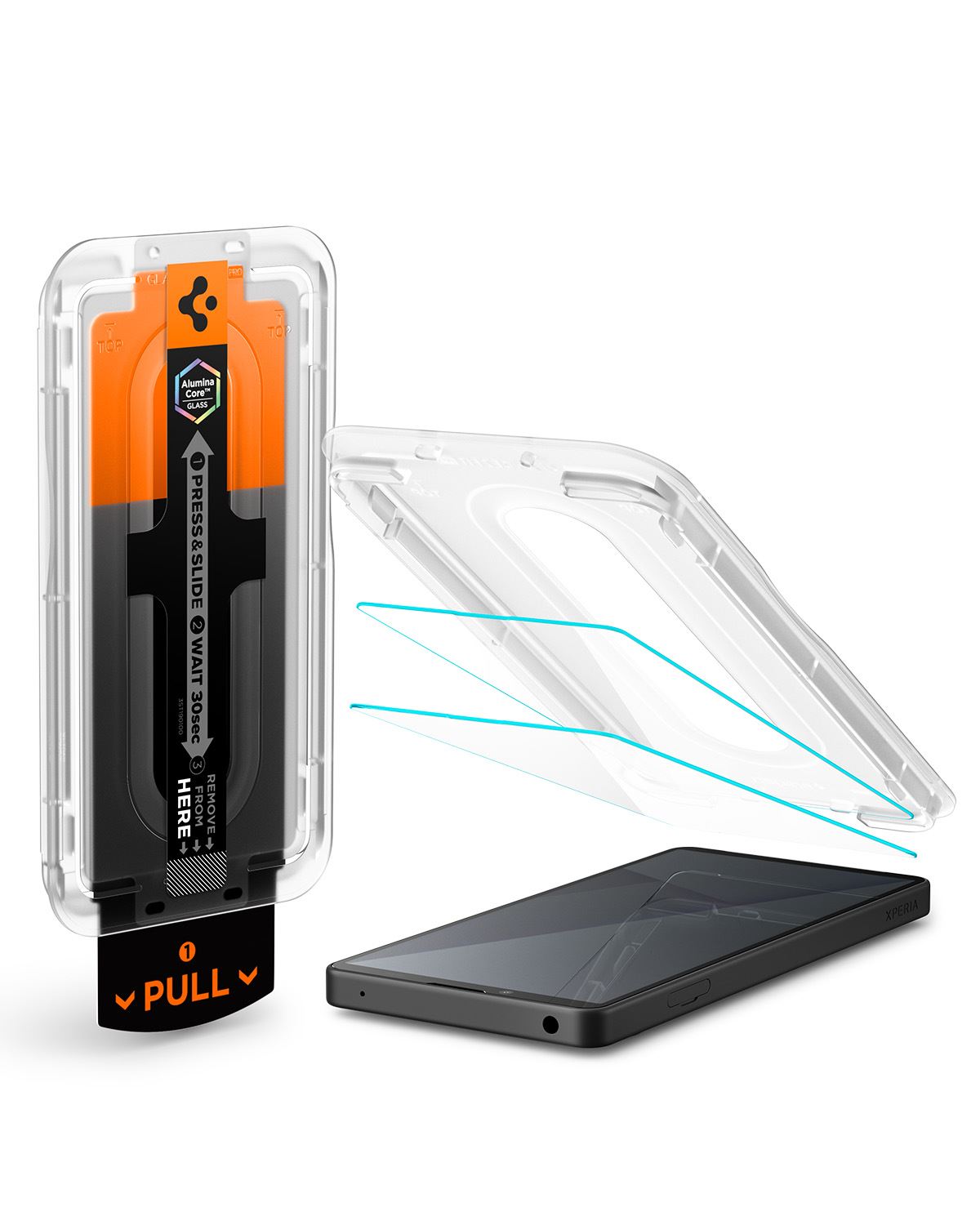 Spigen Glass tR EZ Fit Pro 2 Pack, transparency - Sony Xperia 10 VII