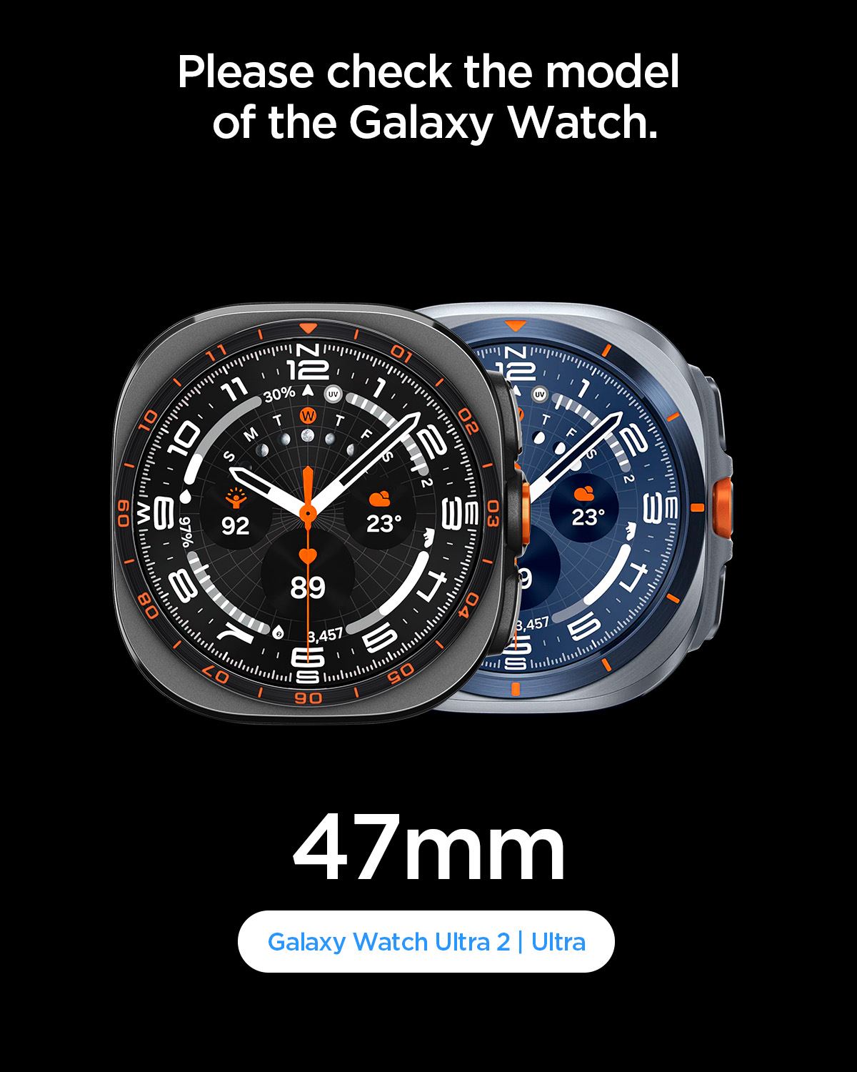 Spigen Fabric Band, black - Samsung Galaxy Watch 9/8 46mm/44mm/40mm (11)