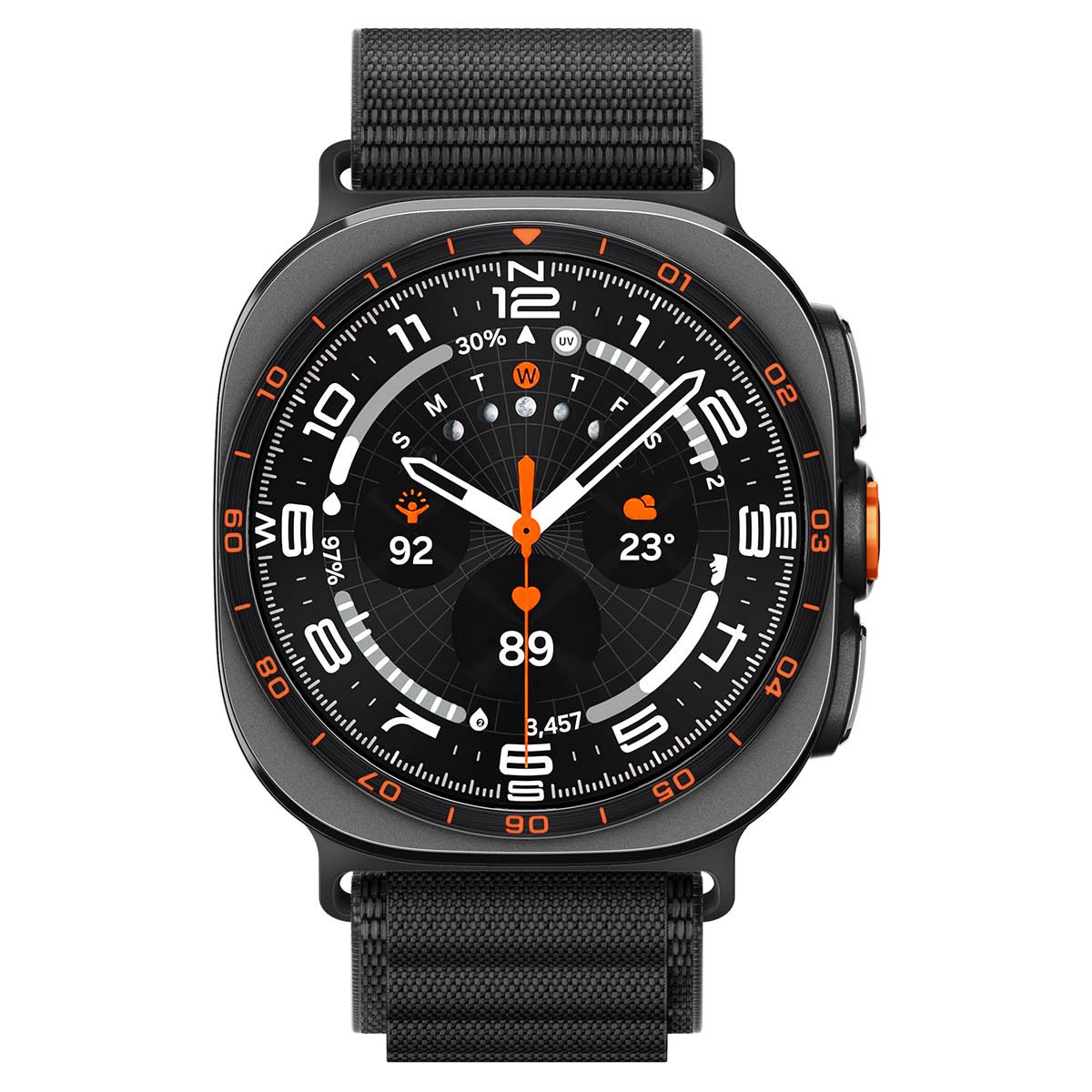 Spigen Fabric Band, black - Samsung Galaxy Watch 9/8 46mm/44mm/40mm (2)