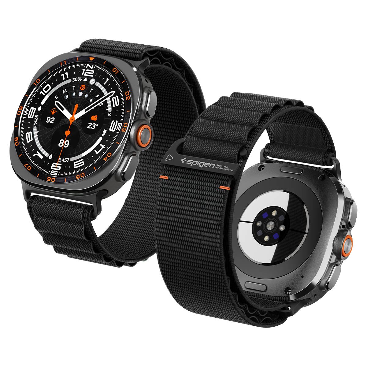 Spigen Fabric Band, black - Samsung Galaxy Watch 9/8 46mm/44mm/40mm