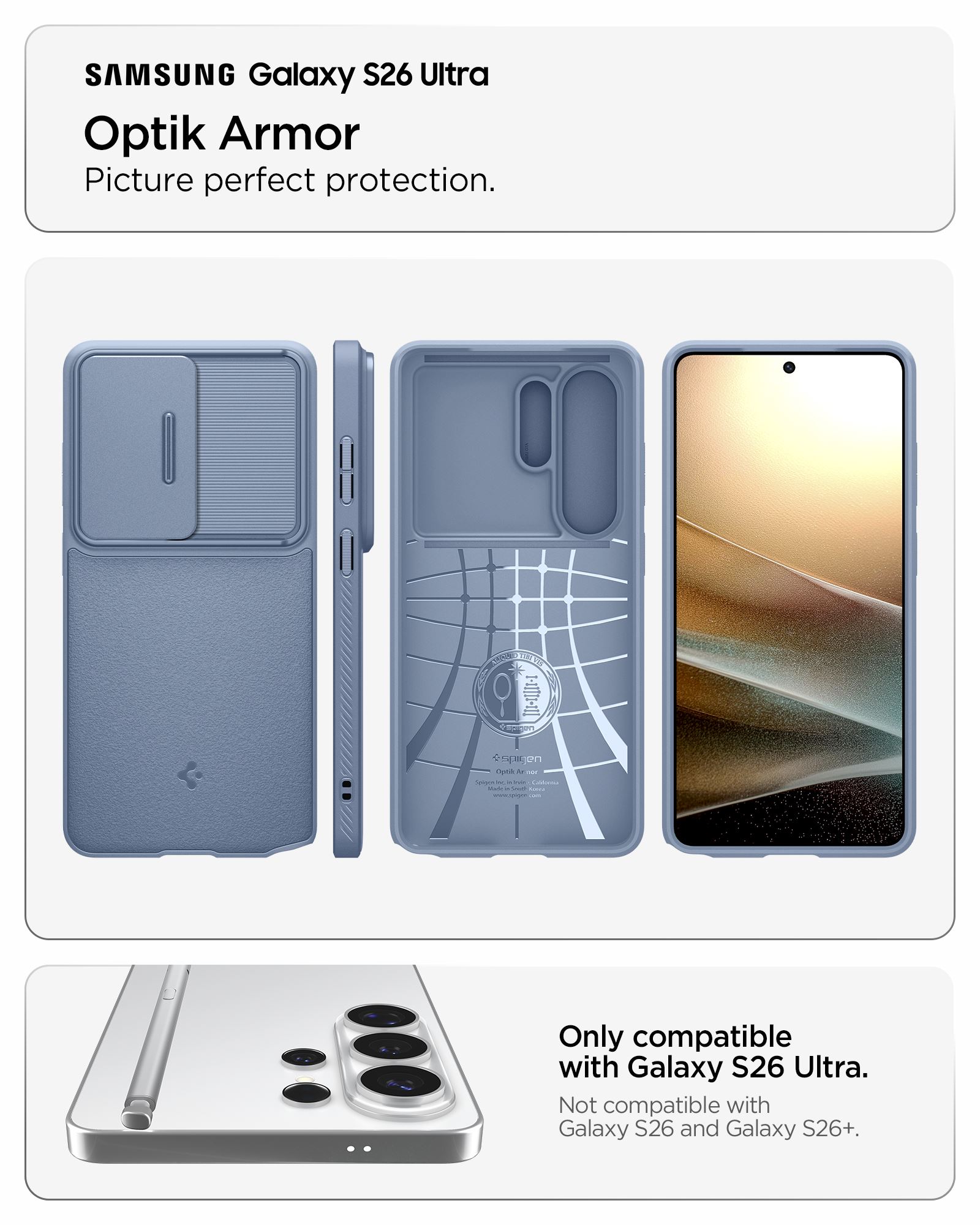 Spigen Optik Armor, light blue - Samsung Galaxy S26 Ultra (11)