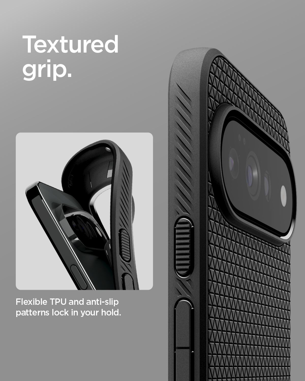 Spigen Liquid Air, matte black - Google Pixel 11 Pro (14)