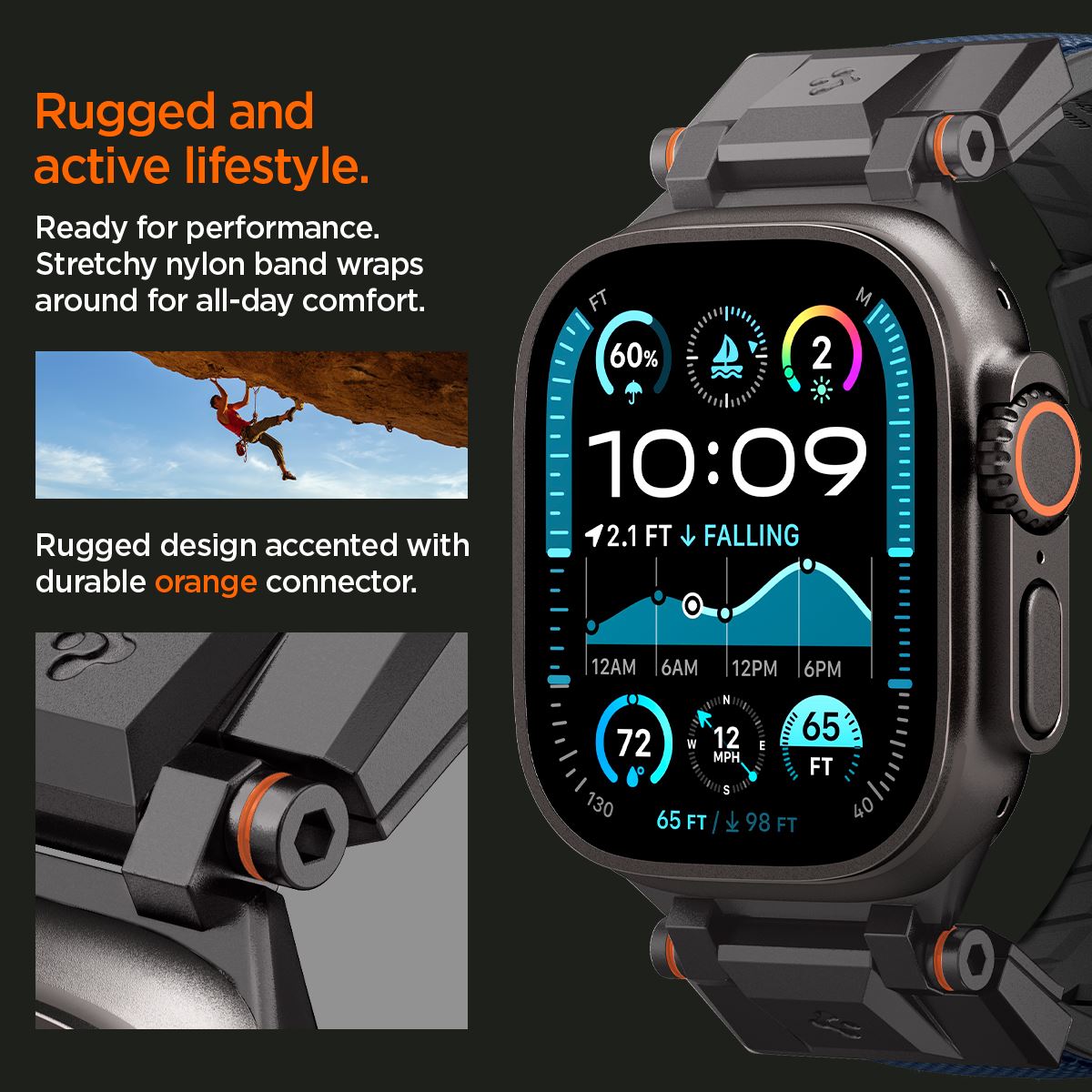 Spigen DuraPro Armor, navy blue - Apple Watch 49mm/46mm/45mm/44mm (11)