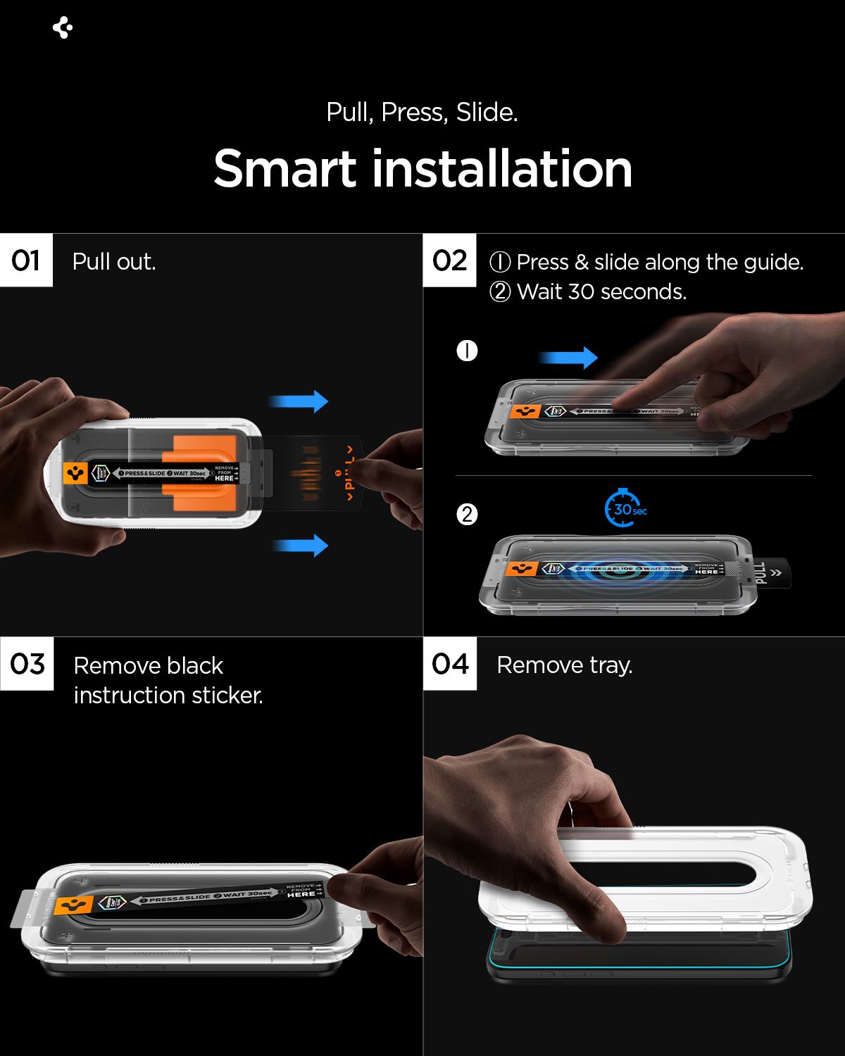 Spigen Glass tR EZ Fit Pro (Anti Reflection) 2 Pack, transparency - Samsung Galaxy S26 Ultra (17)
