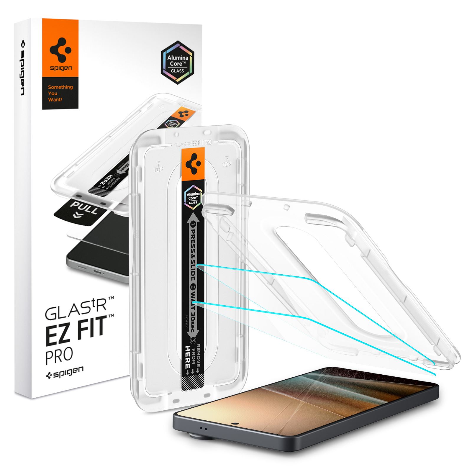 Spigen Glass tR EZ Fit Pro (Anti Reflection) 2 Pack, transparency - Samsung Galaxy S26 Ultra (2)