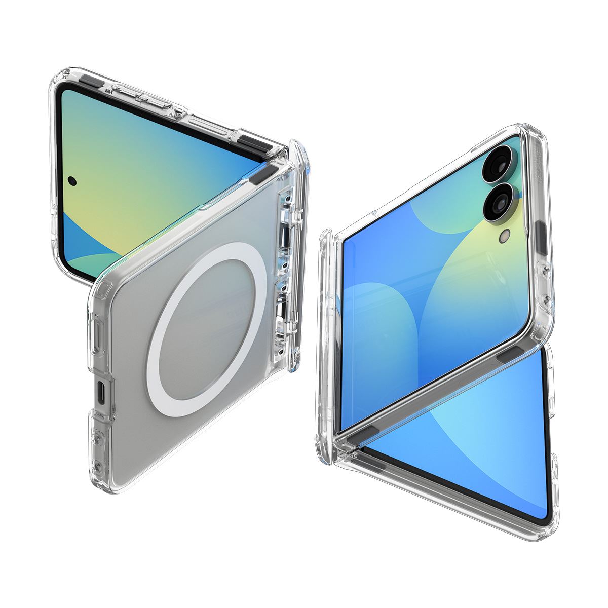 Spigen Ultra Hybrid Pro MagSafe, clear white - Samsung Galaxy Z Flip8 (10)