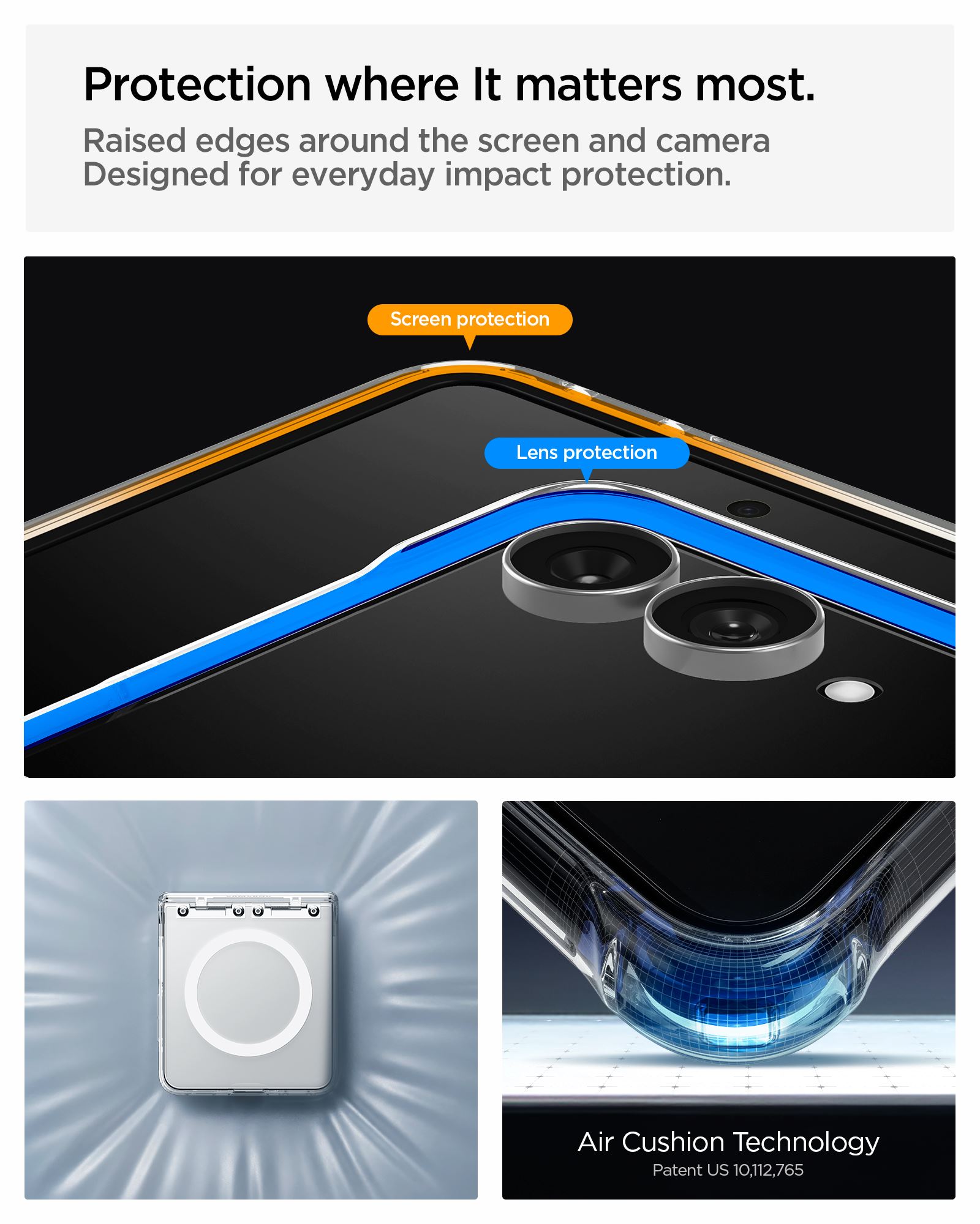 Spigen Ultra Hybrid Pro MagSafe, clear white - Samsung Galaxy Z Flip8 (16)