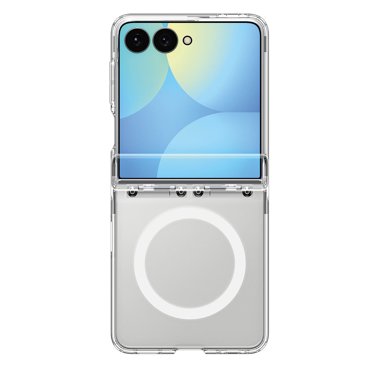 Spigen Ultra Hybrid Pro MagSafe, clear white - Samsung Galaxy Z Flip8 (3)