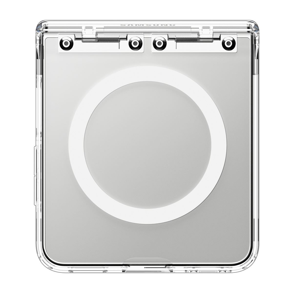 Spigen Ultra Hybrid Pro MagSafe, clear white - Samsung Galaxy Z Flip8 (6)