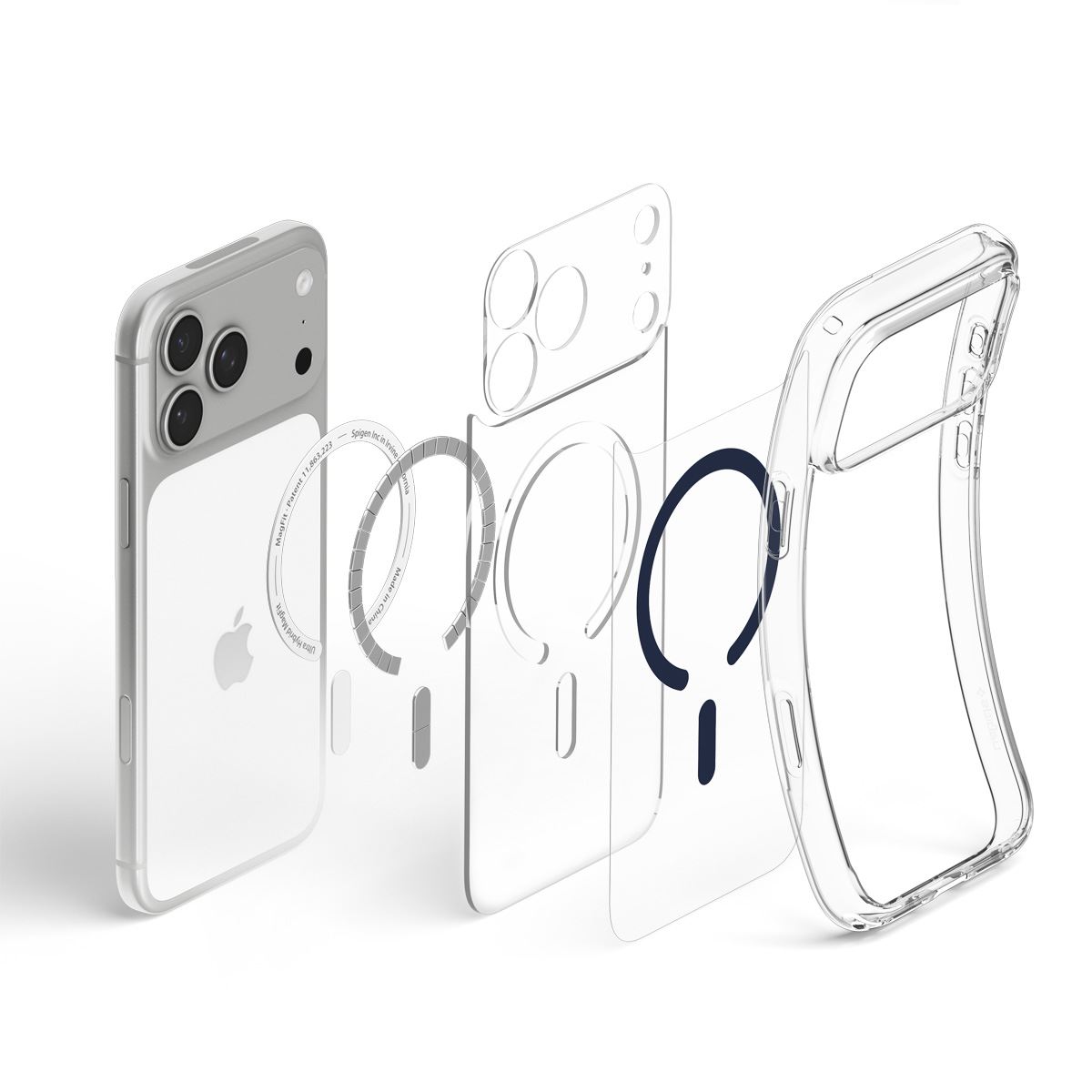 Spigen Ultra Hybrid MagSafe, clear deep blue - iPhone 18 Pro Max/17 Pro Max (10)