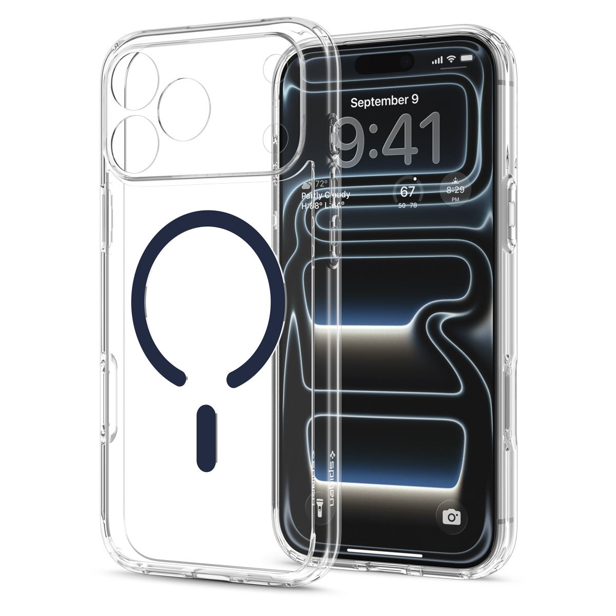 Spigen Ultra Hybrid MagSafe, clear deep blue - iPhone 18 Pro Max/17 Pro Max (13)