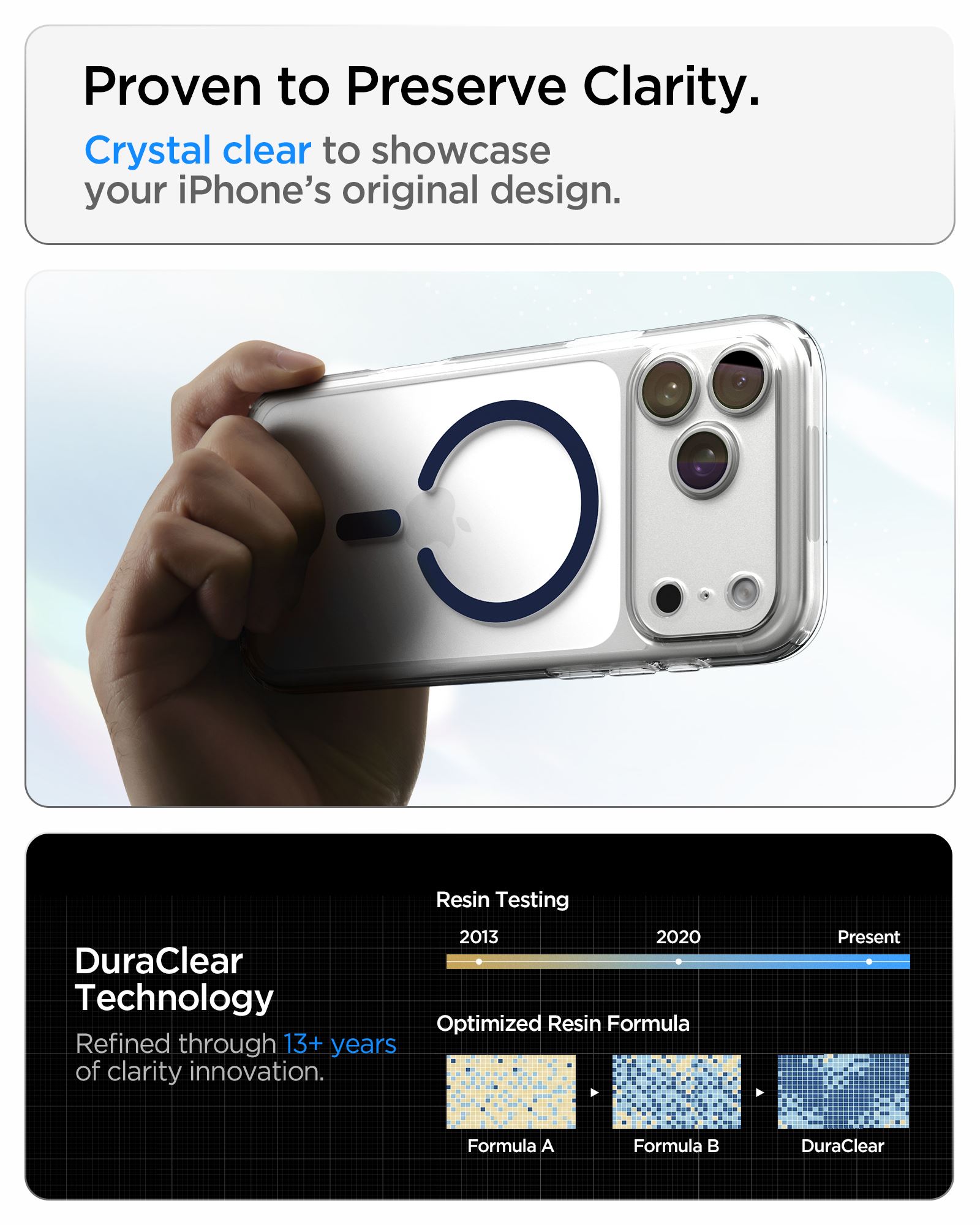 Spigen Ultra Hybrid MagSafe, clear deep blue - iPhone 18 Pro Max/17 Pro Max (14)