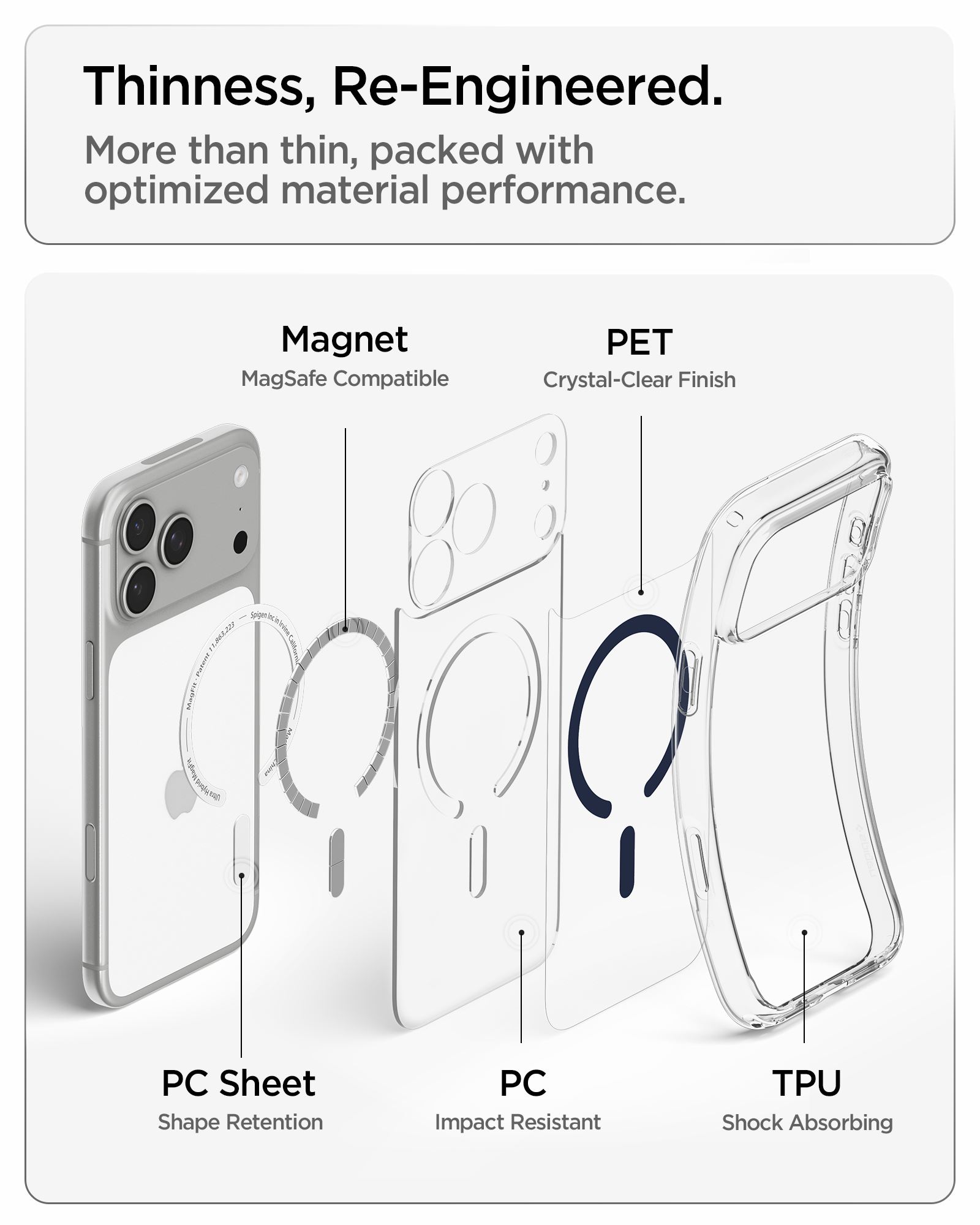 Spigen Ultra Hybrid MagSafe, clear deep blue - iPhone 18 Pro Max/17 Pro Max (15)