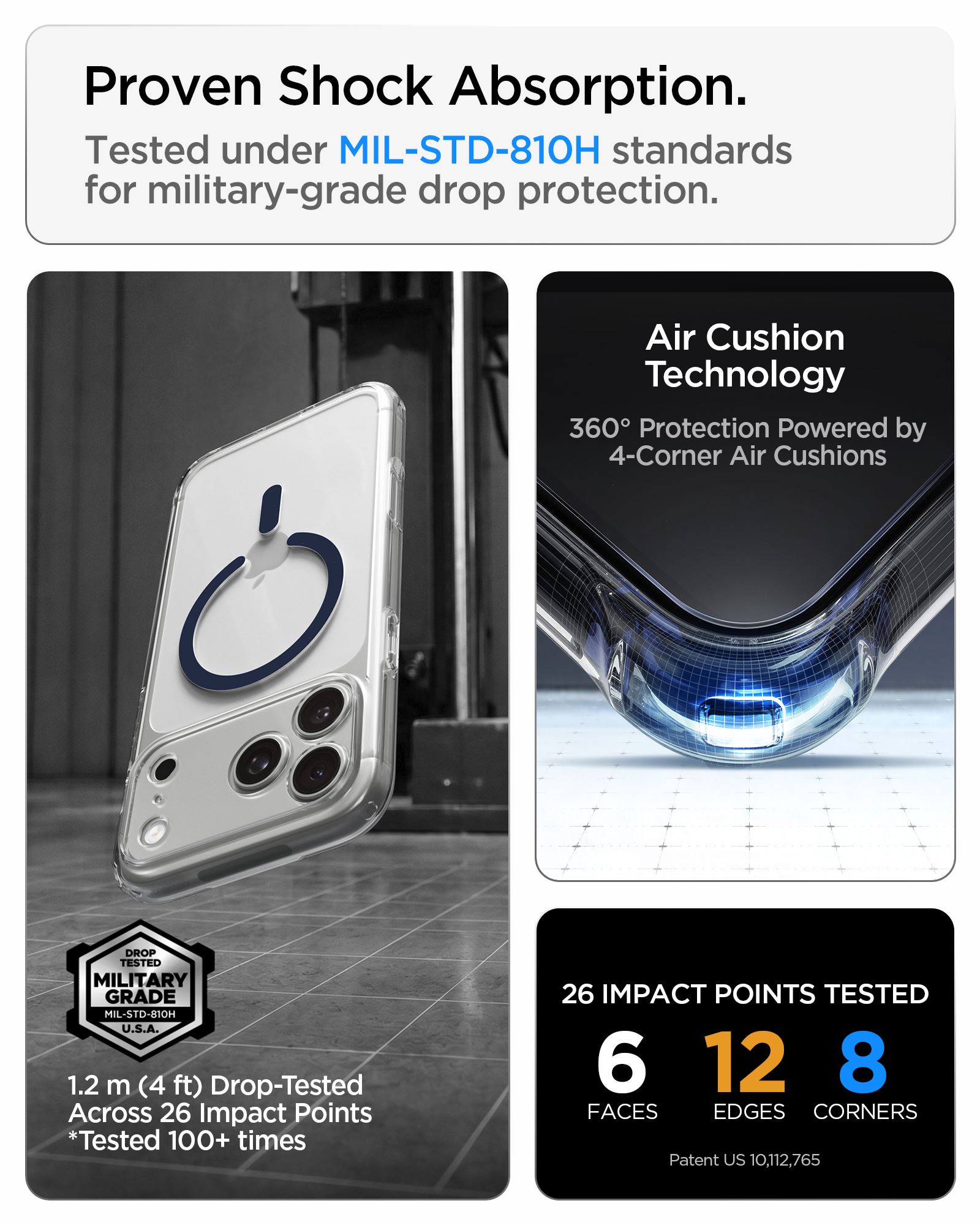 Spigen Ultra Hybrid MagSafe, clear deep blue - iPhone 18 Pro Max/17 Pro Max (18)