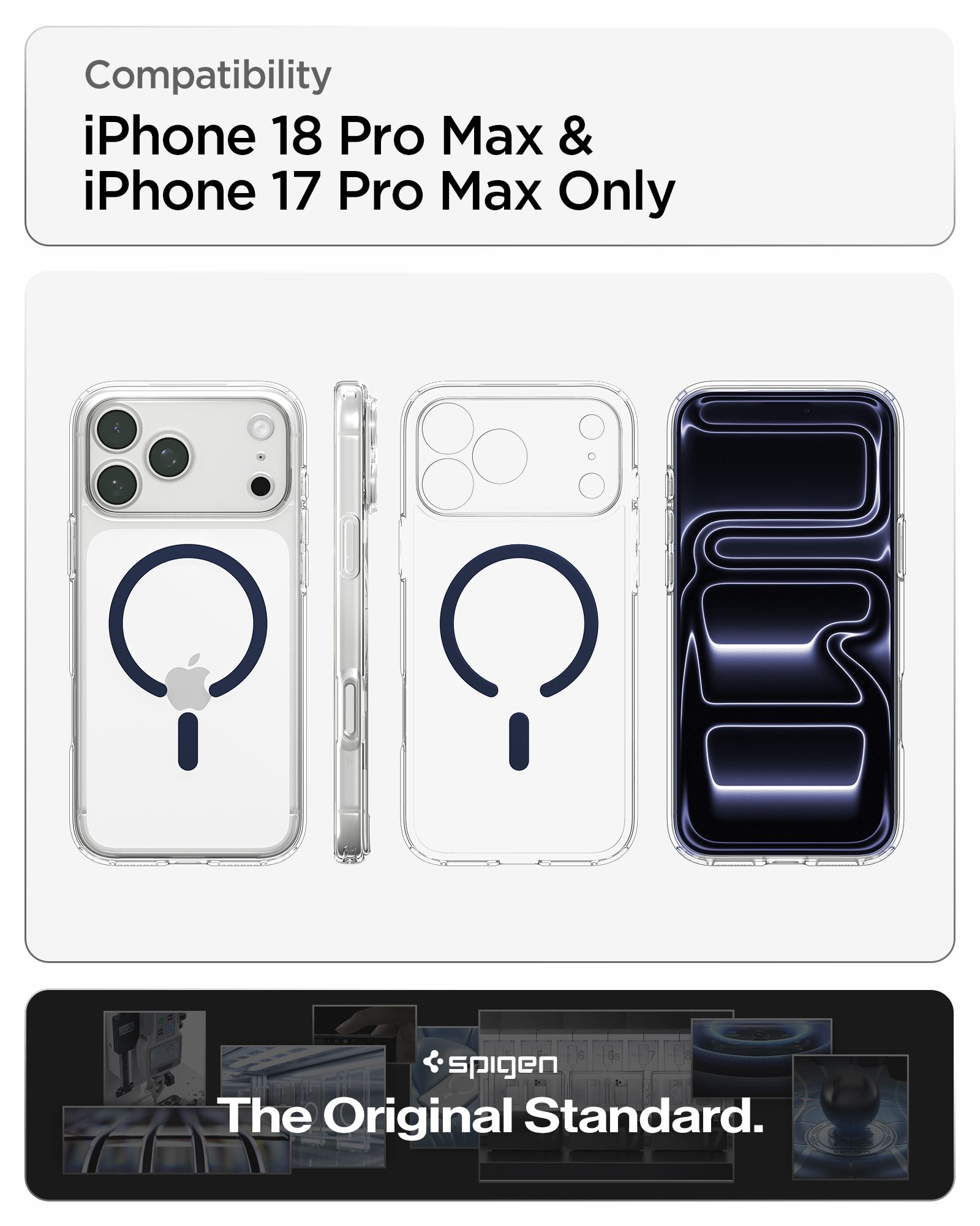 Spigen Ultra Hybrid MagSafe, clear deep blue - iPhone 18 Pro Max/17 Pro Max (21)