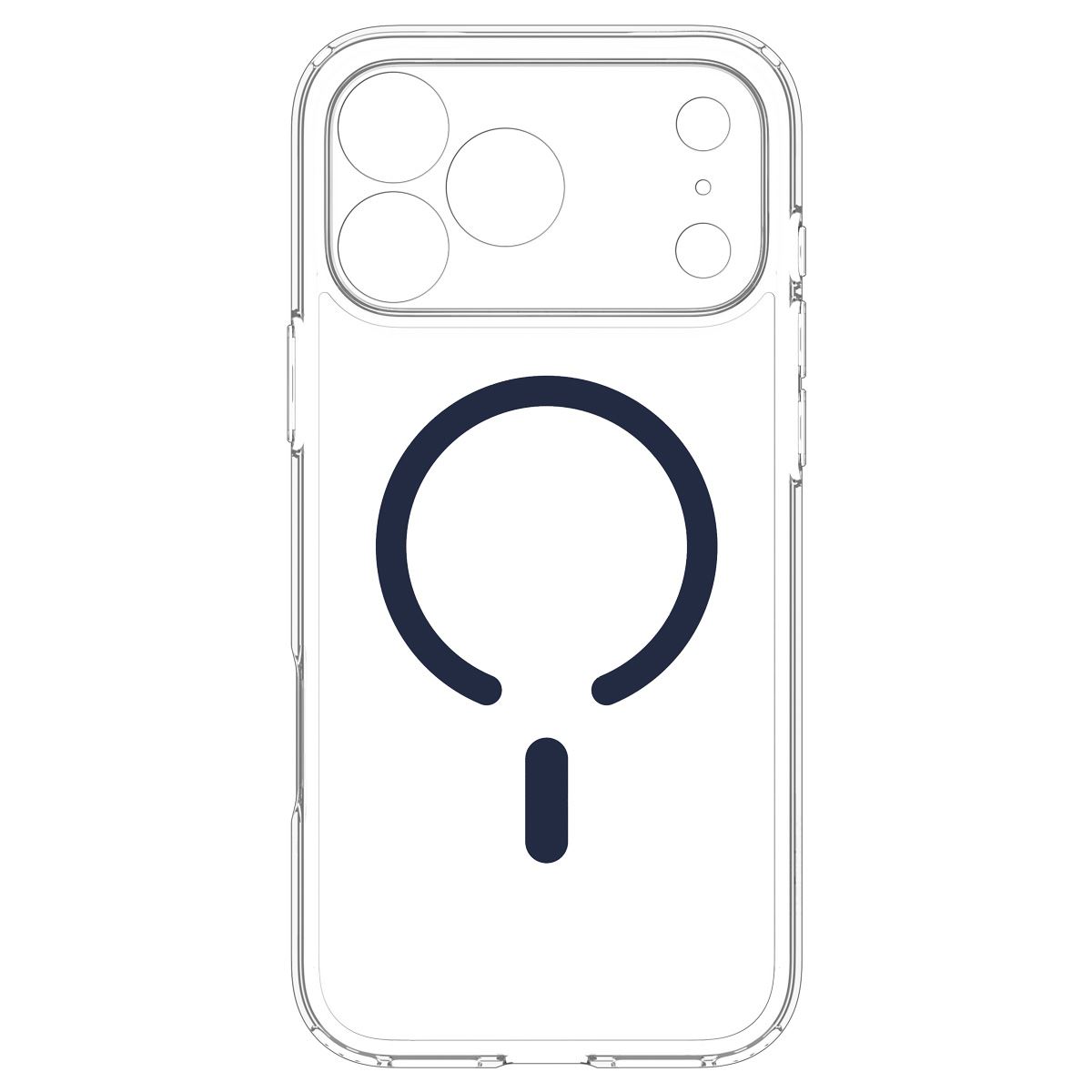 Spigen Ultra Hybrid MagSafe, clear deep blue - iPhone 18 Pro Max/17 Pro Max (4)