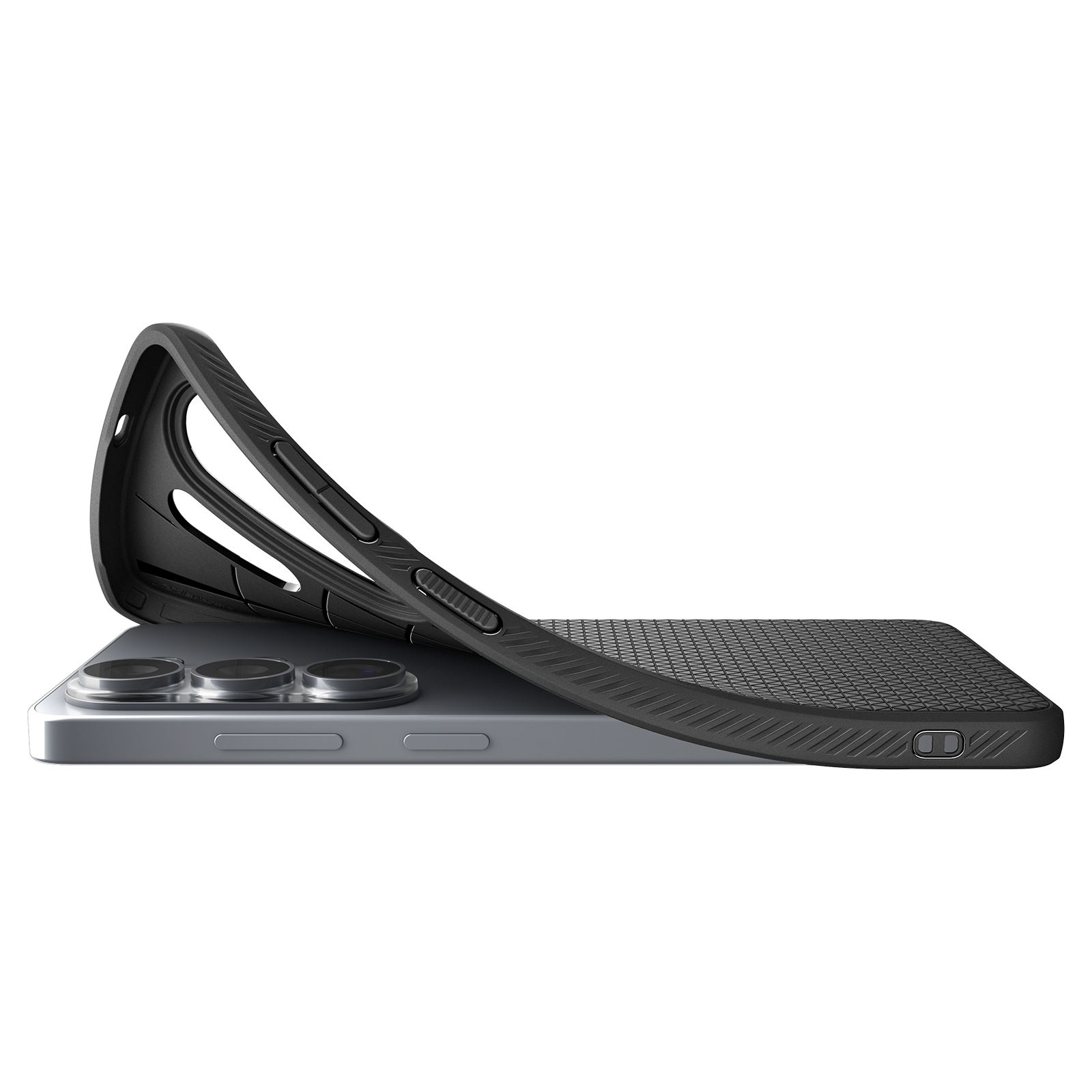 Spigen Liquid Air, matte black - Samsung Galaxy S26 Ultra (6)