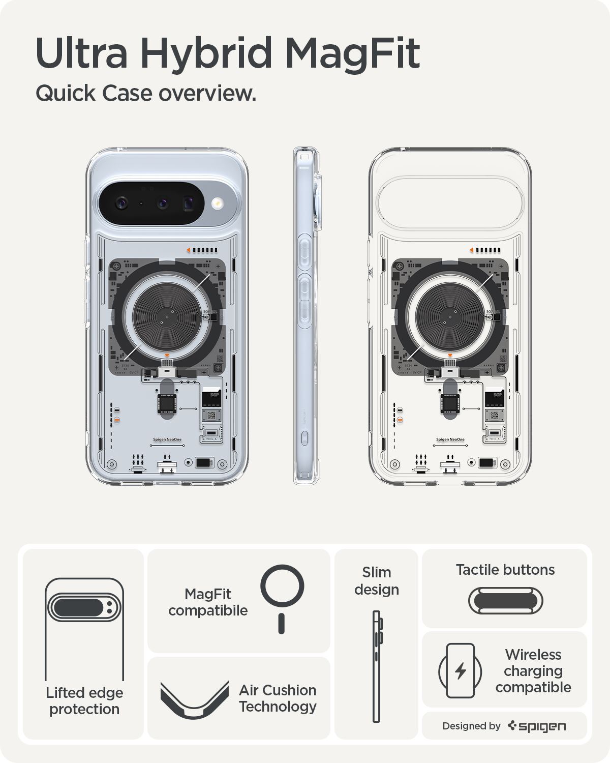 Spigen Ultra Hybrid MagSafe, neo one - Google Pixel 10 Pro/Pixel 10 (12)