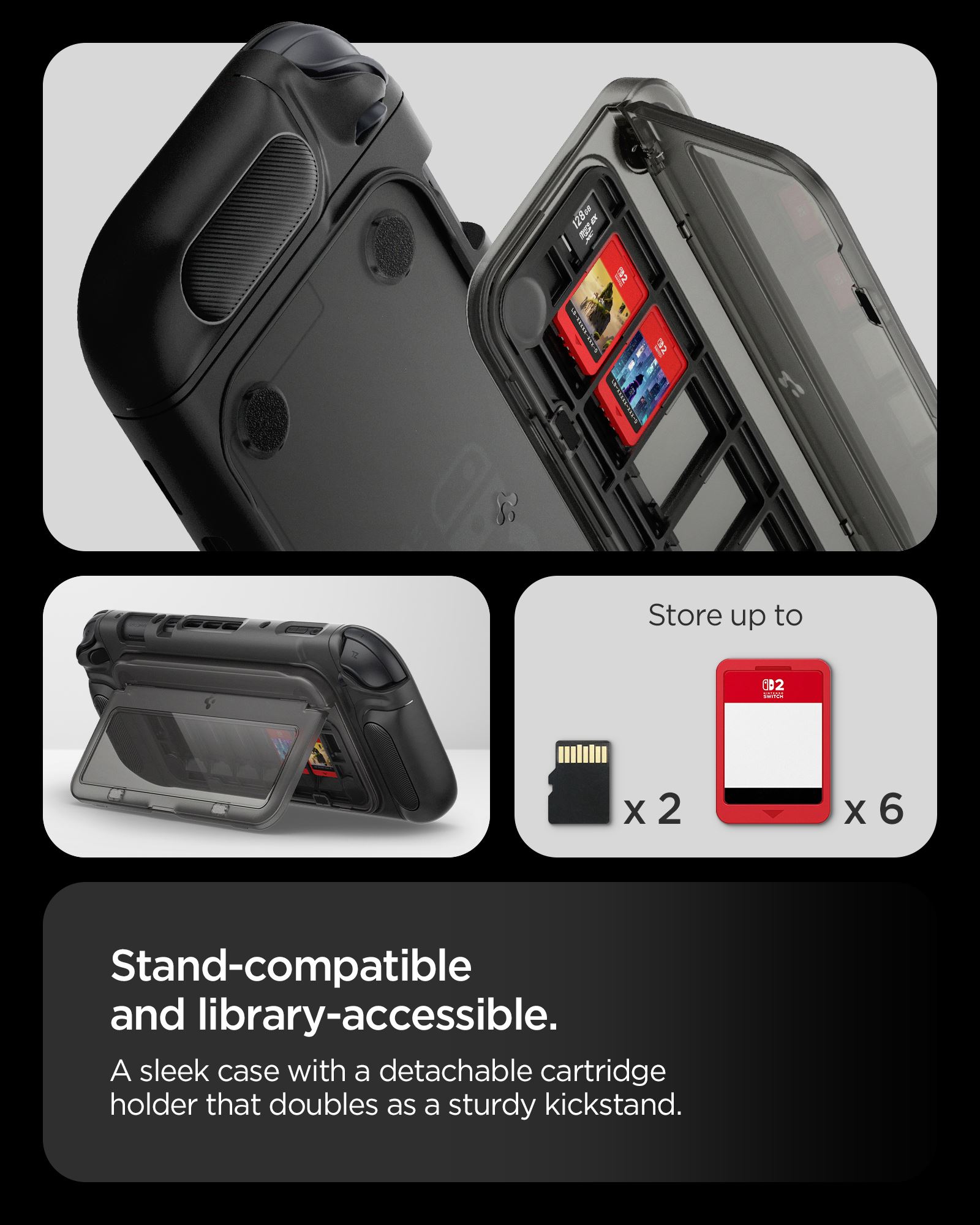 Spigen Snap Switch, black - Nintendo Switch 2 (22)