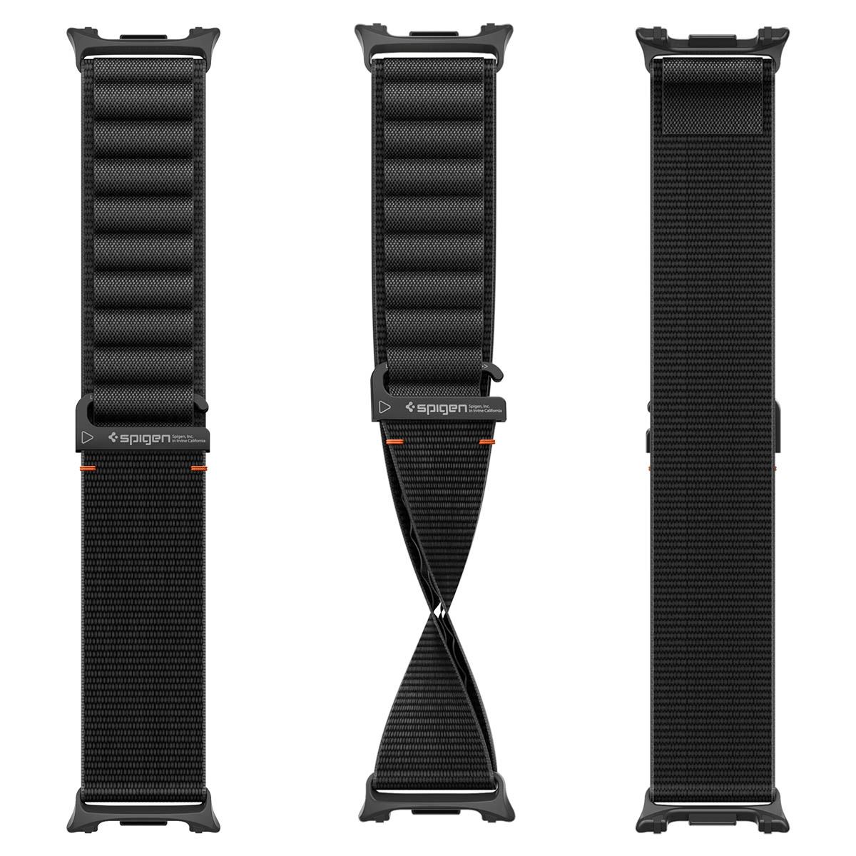 Spigen Fabric Band, black - Samsung Galaxy Watch Ultra 2/1 47mm (10)