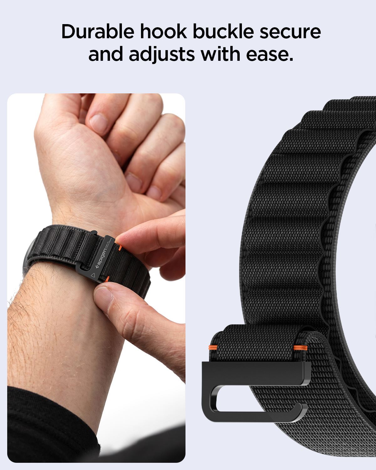 Spigen Fabric Band, black - Samsung Galaxy Watch Ultra 2/1 47mm (16)