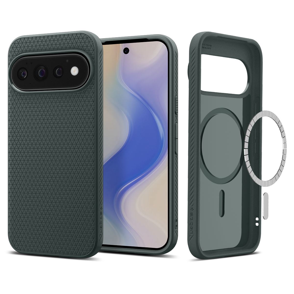 Spigen Liquid Air MagSafe, abyss green - Google Pixel 11 Pro (1)