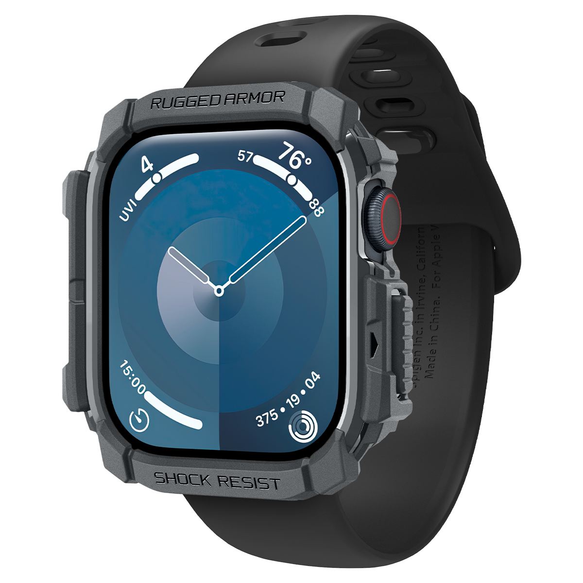 Spigen Rugged Armor, dark gray - Apple Watch 11/10 46mm