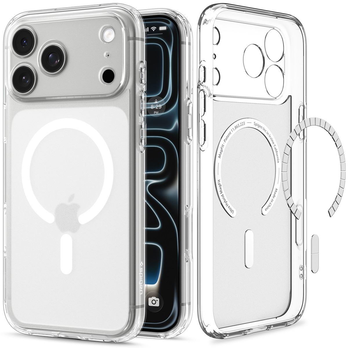 Spigen Ultra Hybrid MagSafe, frost white - iPhone 18 Pro/17 Pro (1)