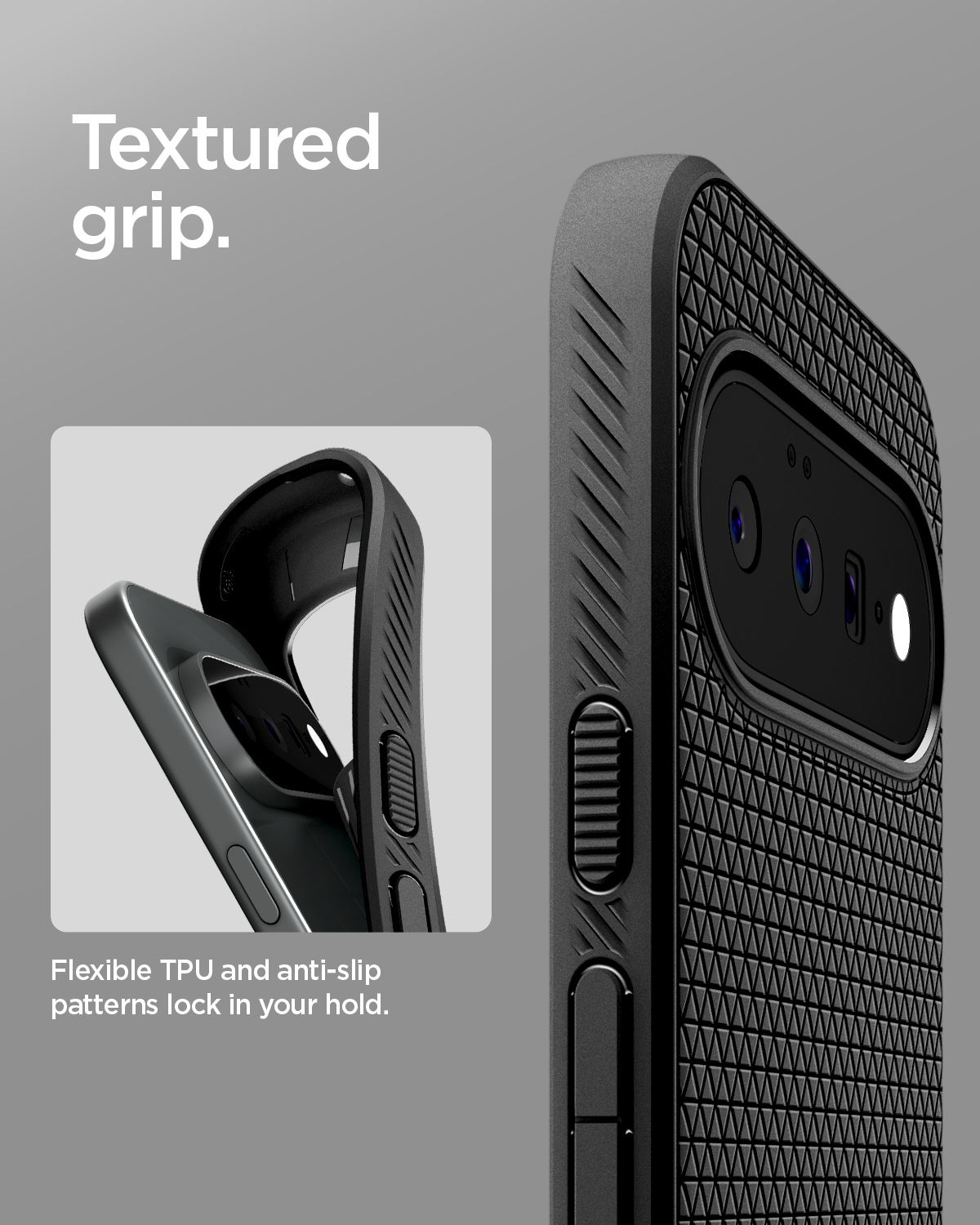 Spigen Liquid Air, matte black - Google Pixel 11 (14)