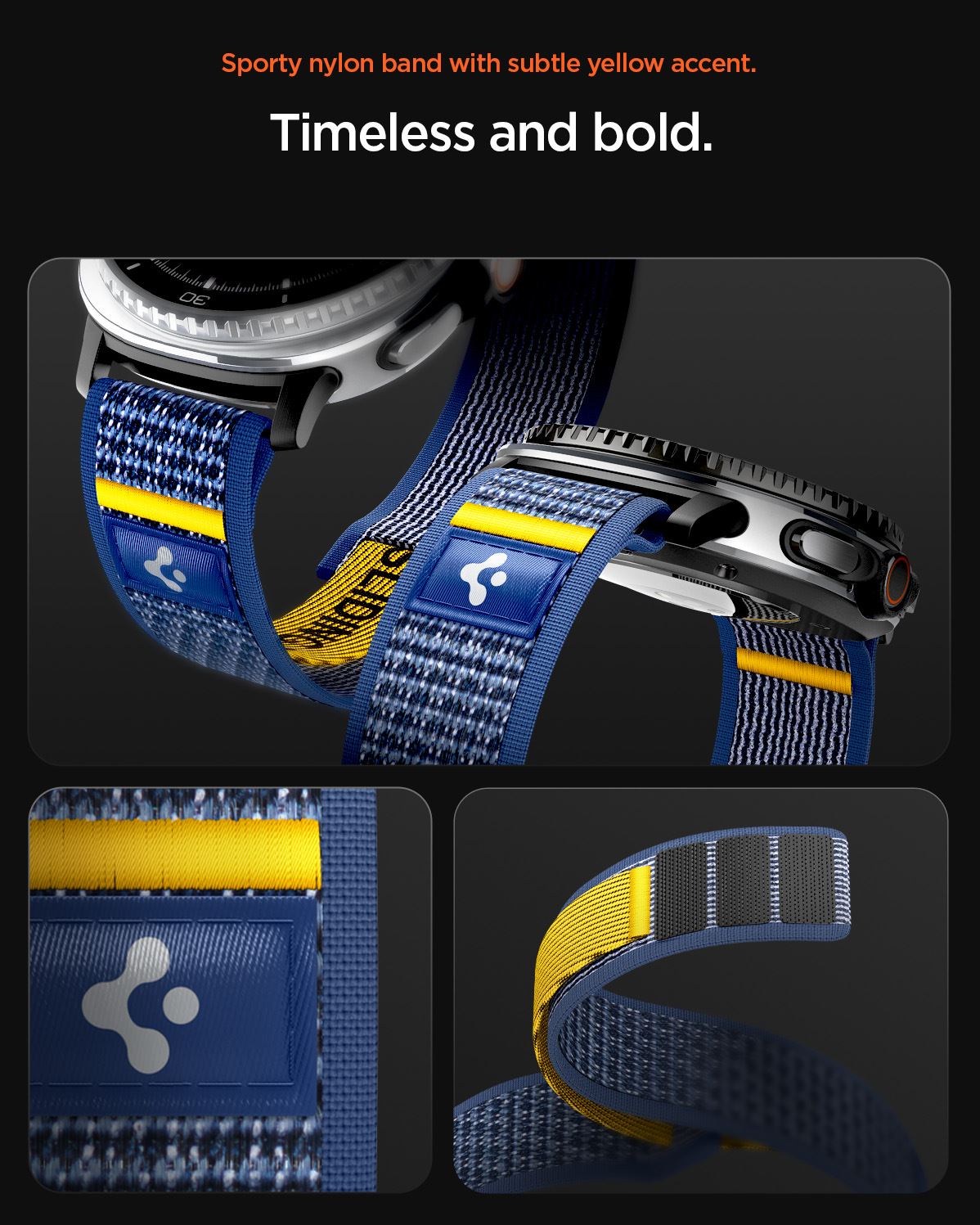 Spigen Athlex Air Active Band, navy - Samsung Galaxy Watch 8 46mm/44mm/40mm (15)