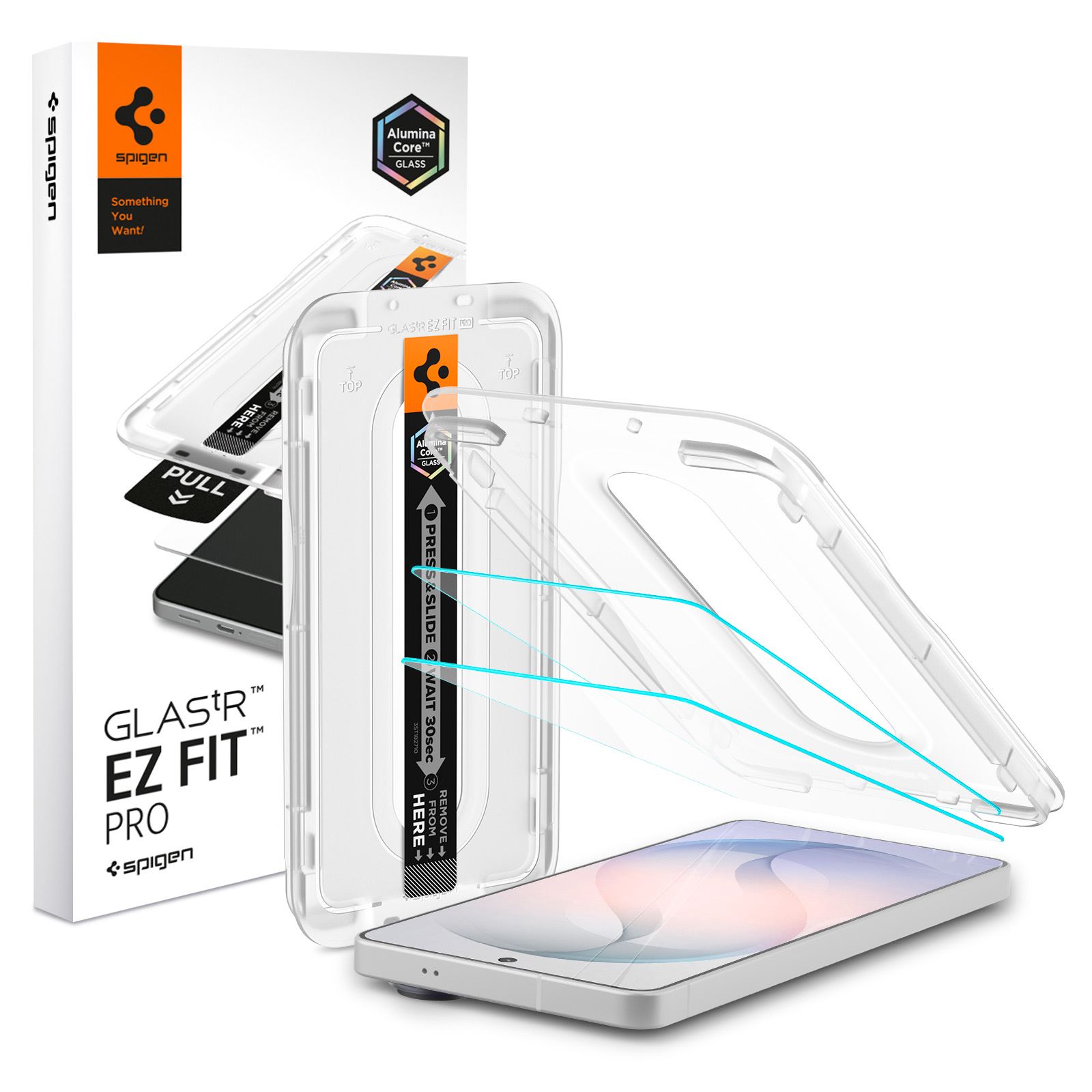 Spigen Glass tR EZ Fit Pro (Anti Reflection) 2 Pack, transparency - Samsung Galaxy S26 (1)