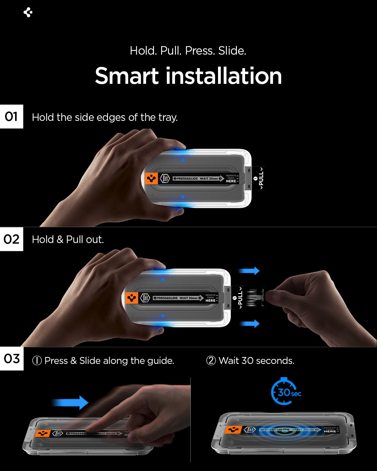Spigen Glass tR EZ Fit Pro (Anti Reflection) 2 Pack, transparency - Samsung Galaxy S26 (15)