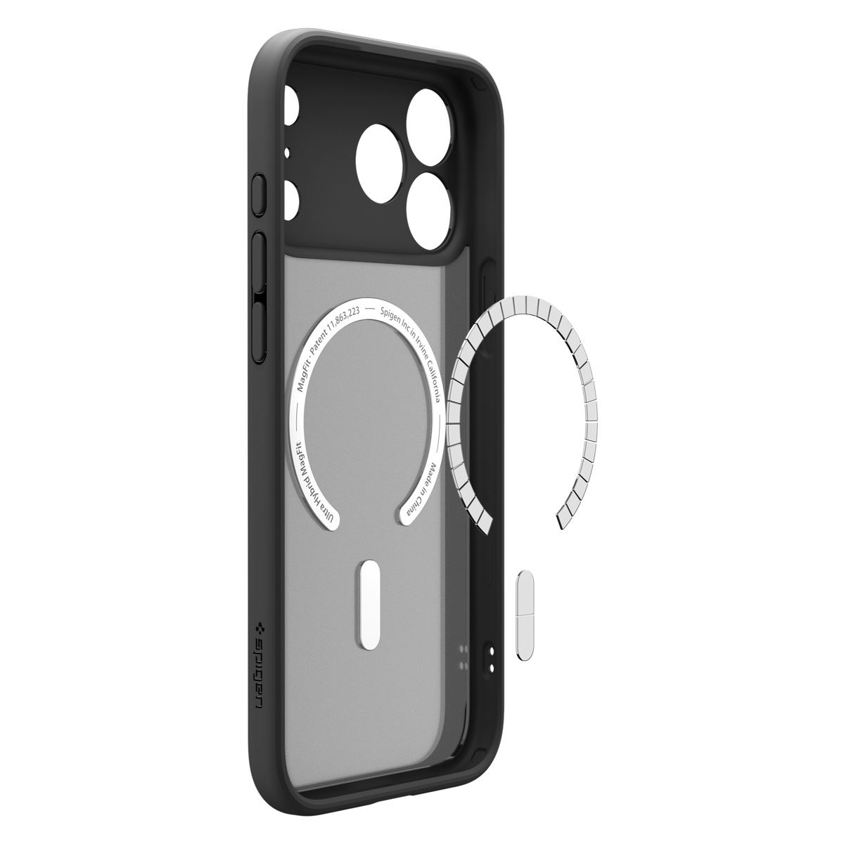 Spigen Ultra Hybrid MagSafe, frost black orange - iPhone 18 Pro Max/17 Pro Max (11)