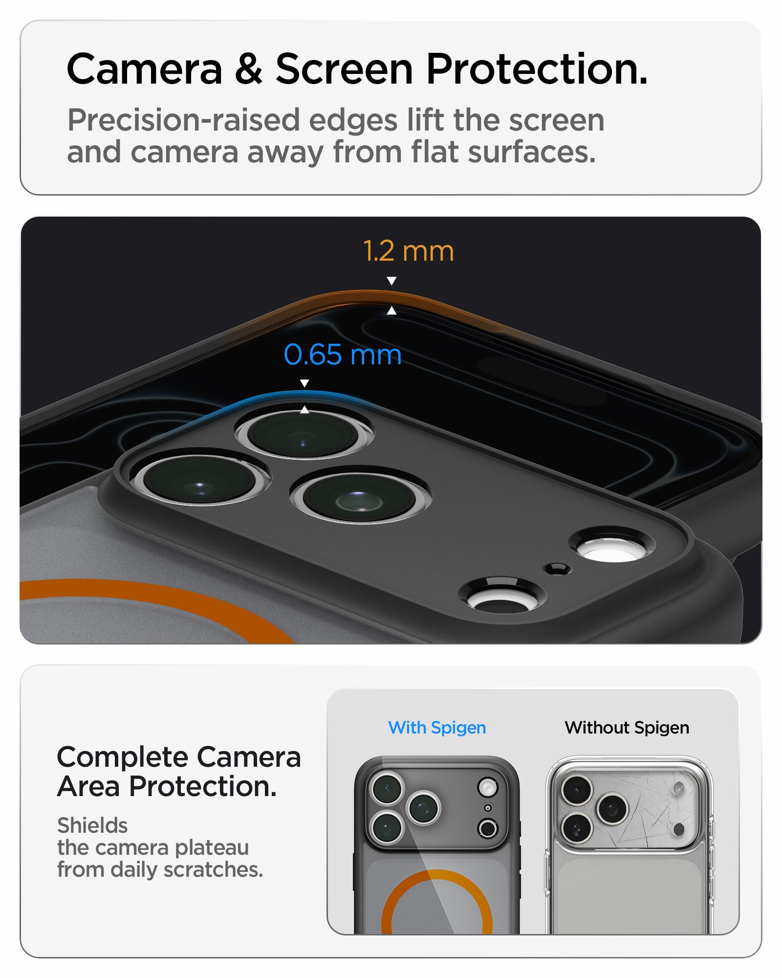 Spigen Ultra Hybrid MagSafe, frost black orange - iPhone 18 Pro Max/17 Pro Max (21)