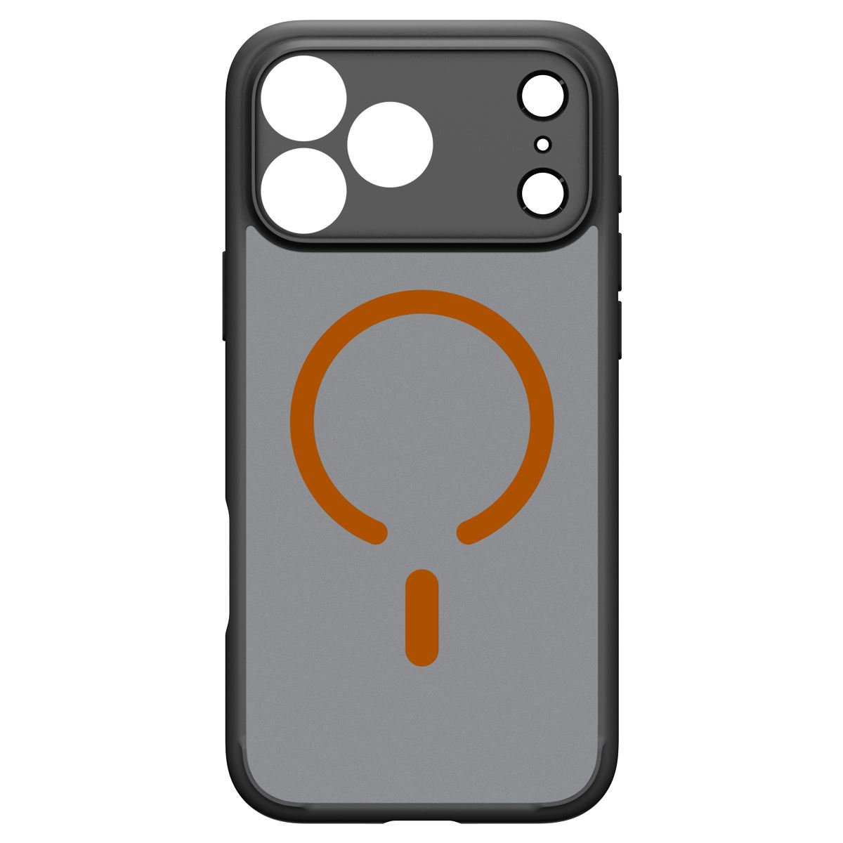 Spigen Ultra Hybrid MagSafe, frost black orange - iPhone 18 Pro Max/17 Pro Max (4)
