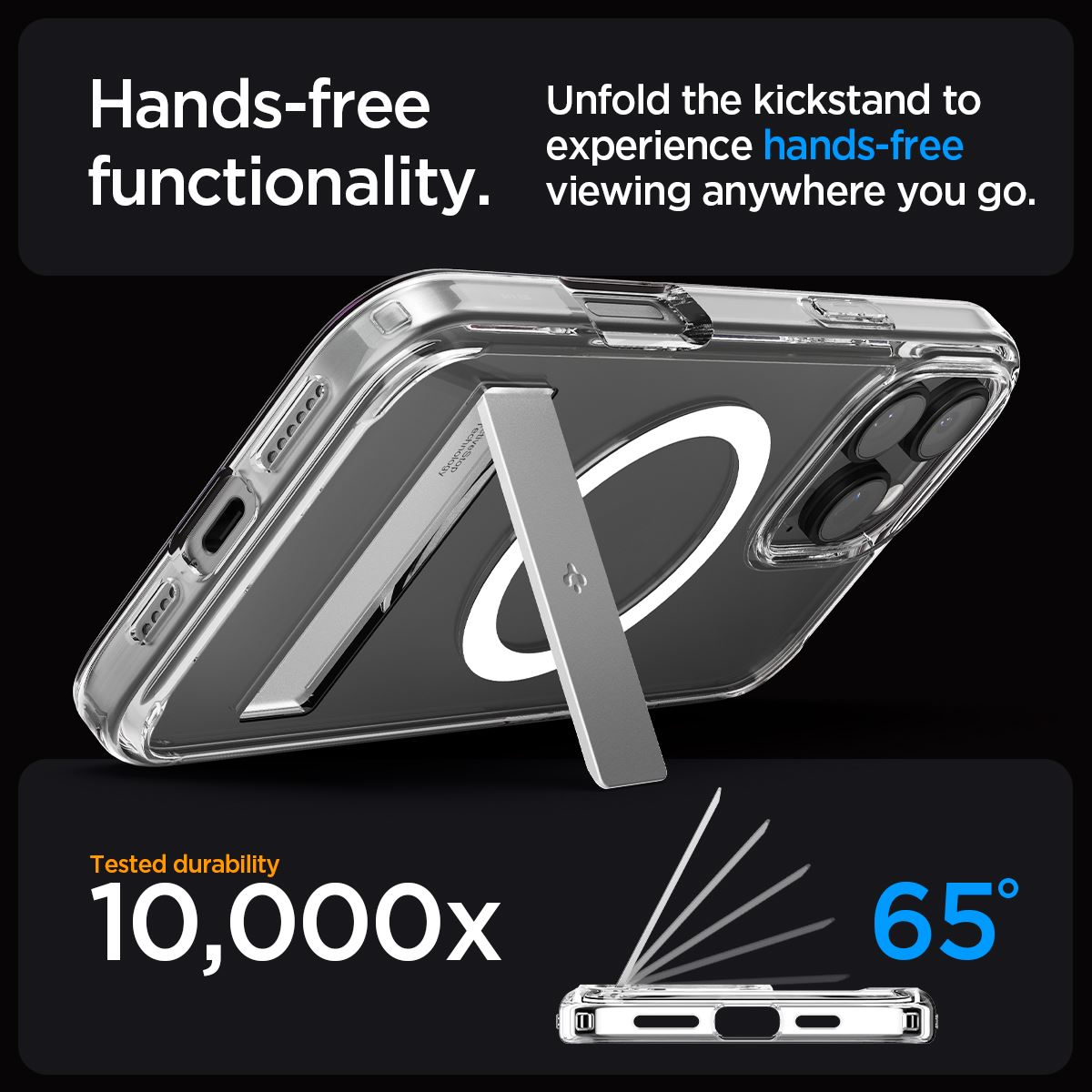 Spigen Ultra Hybrid S MagSafe, crystal clear - iPhone 16 Pro Max (9)