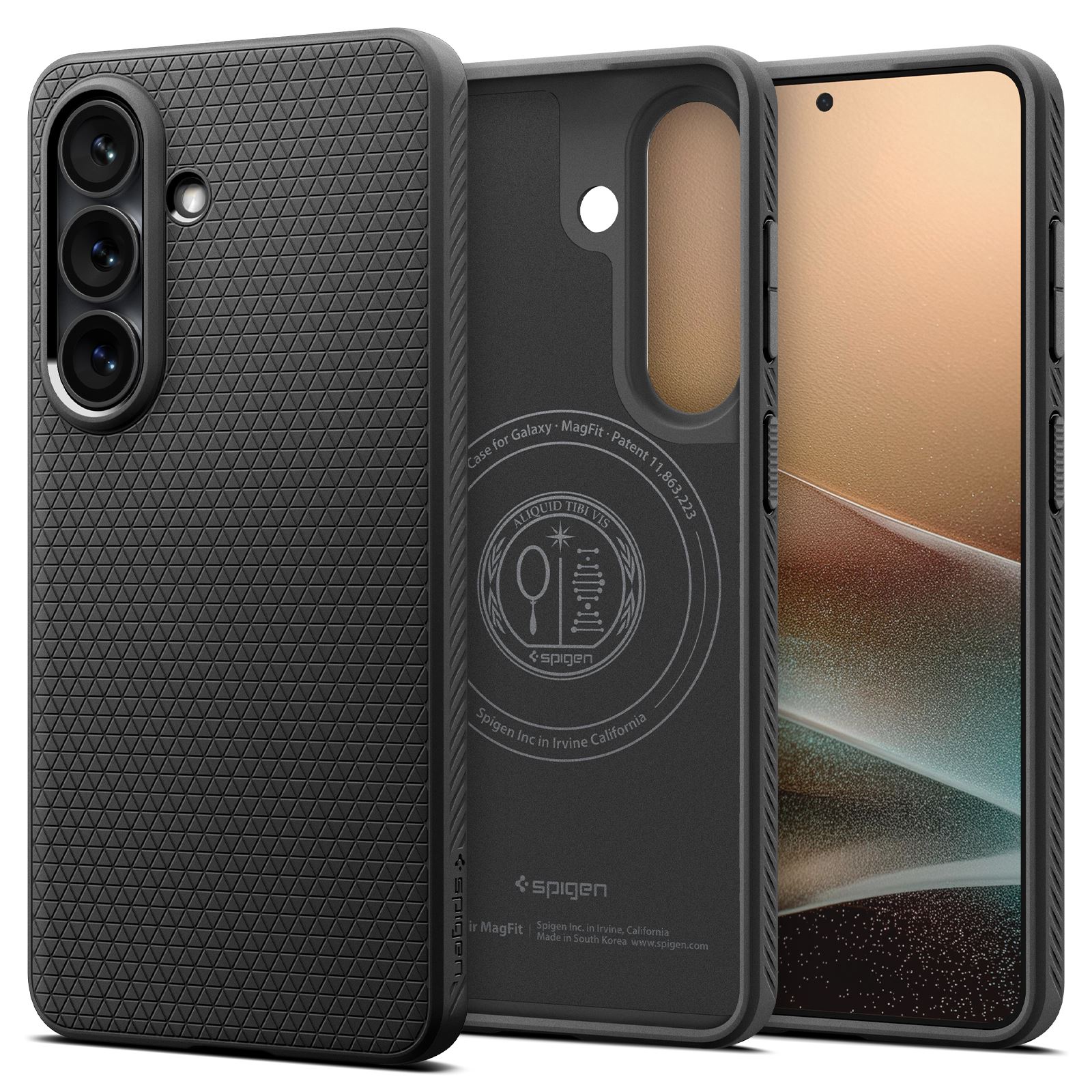 Spigen Liquid Air MagSafe, matte black - Samsung Galaxy S26 (2)