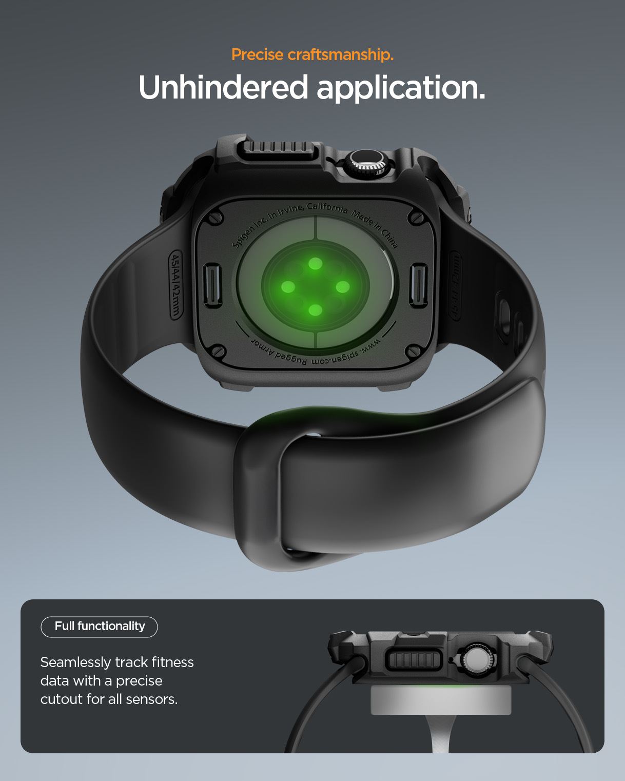 Spigen Rugged Armor 2, matte black - Apple Watch 11 46mm (15)