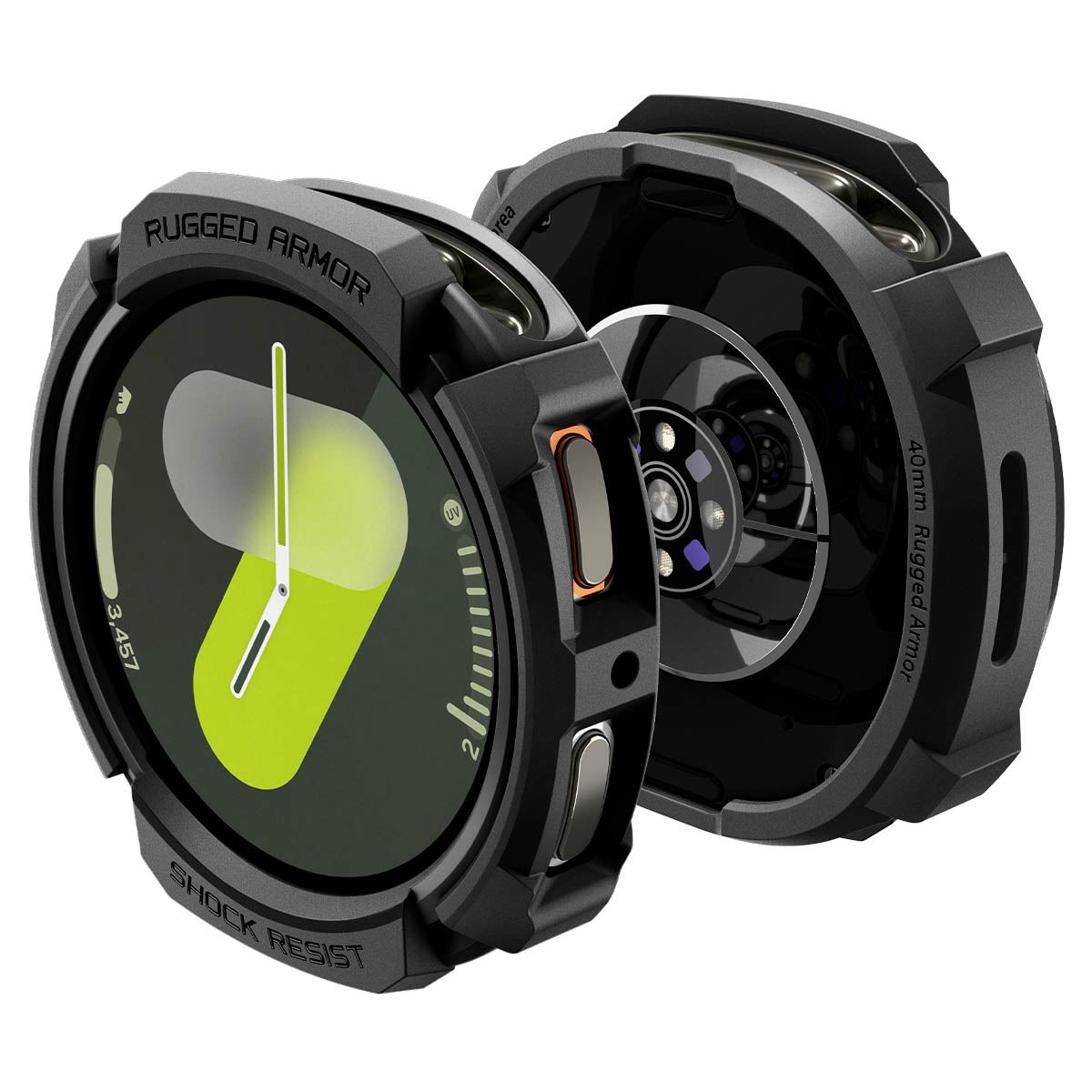 Spigen Rugged Armor, matte black - Samsung Galaxy Watch 8 (40mm) (8)