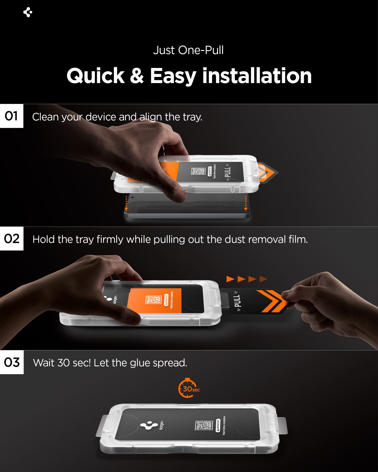 Spigen Glass tR EZ Fit Pro HD 2 Pack, transparency - Samsung Galaxy S26 Ultra (14)