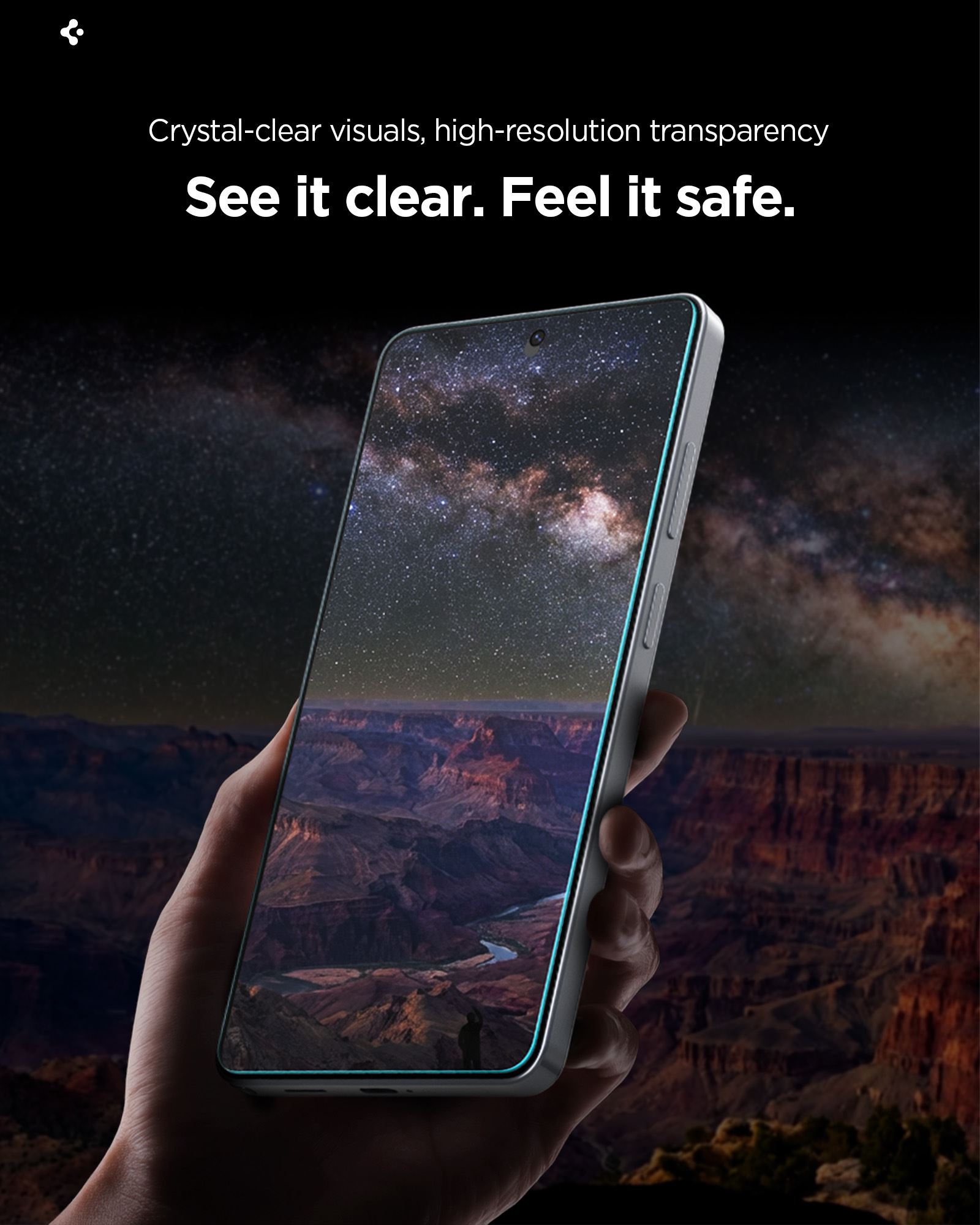 Spigen Glass tR EZ Fit Pro HD 2 Pack, transparency - Samsung Galaxy S26 Ultra (18)