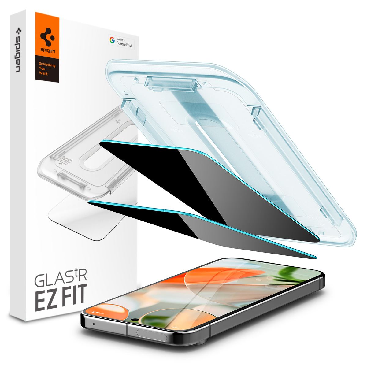 Spigen Glass tR EZ Fit (Privacy) 2 Pack - Google Pixel 10/9 Pro/ Pixel 10/9