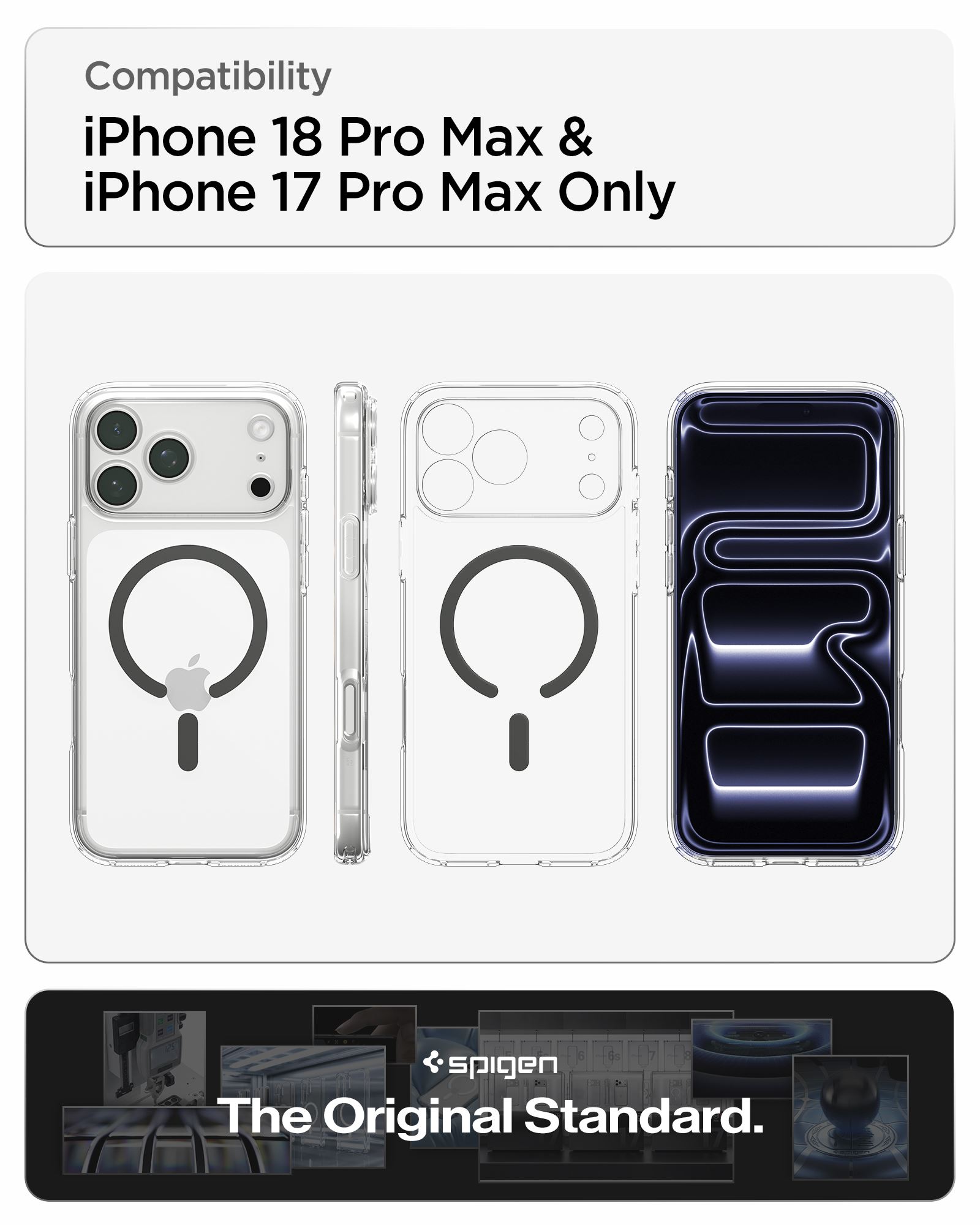 Spigen Ultra Hybrid MagSafe, clear graphite - iPhone 18 Pro Max/17 Pro Max (22)